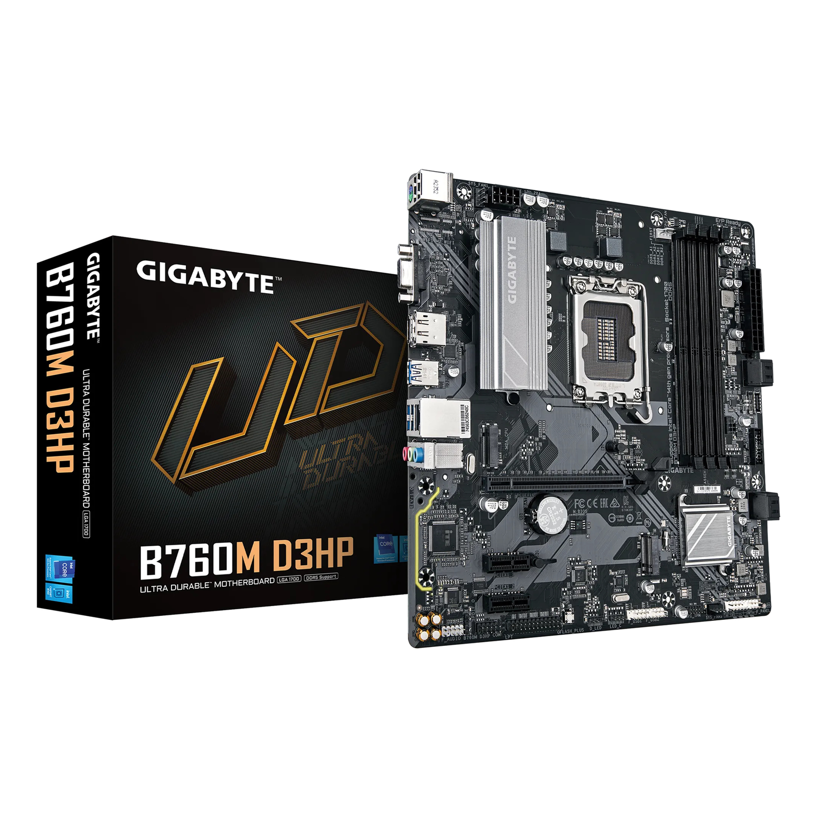 Gigabyte B760M D3HP Micro ATX LGA1700 Socket Intel B760 Express