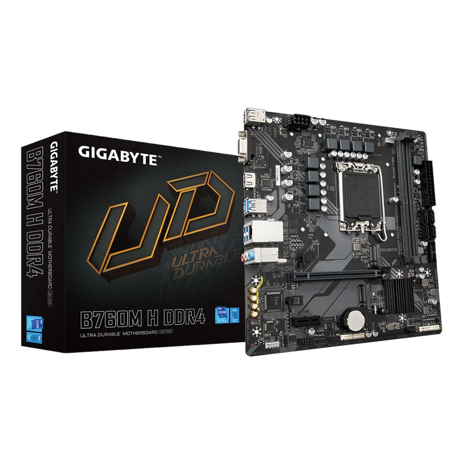 GIGABYTE B760M H DDR4 1.0 Motherboard Micro ATX LGA1700-Socke