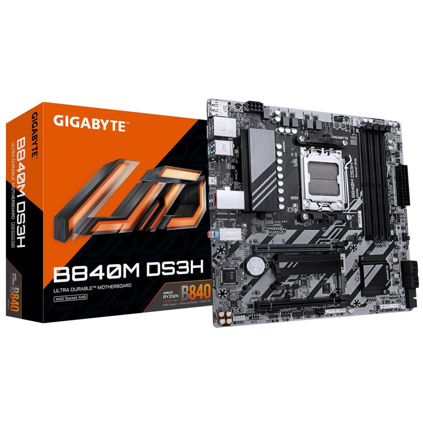GIGABYTE B840M DS3H -AM5 -mATX