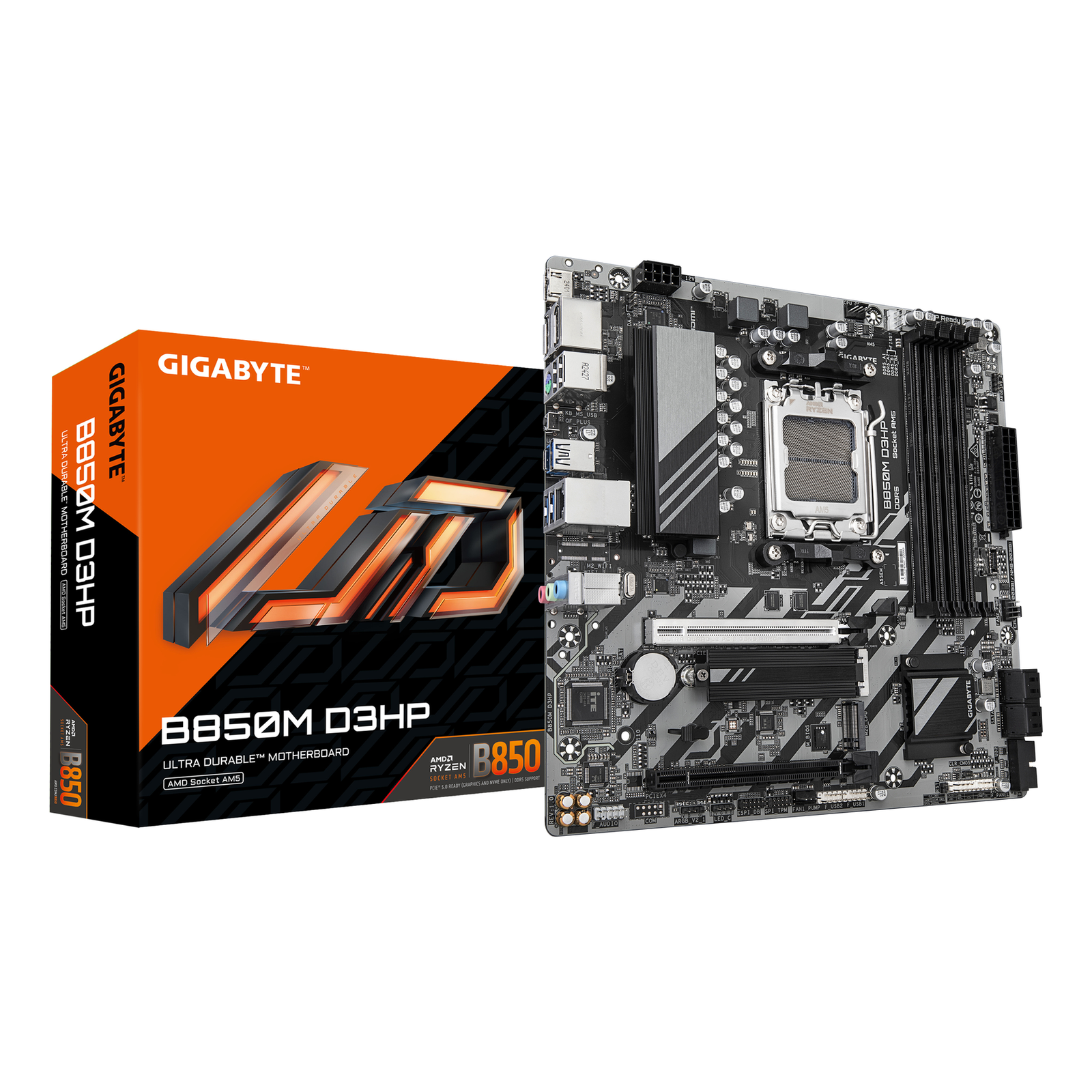 GIGABYTE GIGA B850M D3HP AM5/DDR5/uATX motherboard AMD Socket AM5 (Ryzen Zen4)