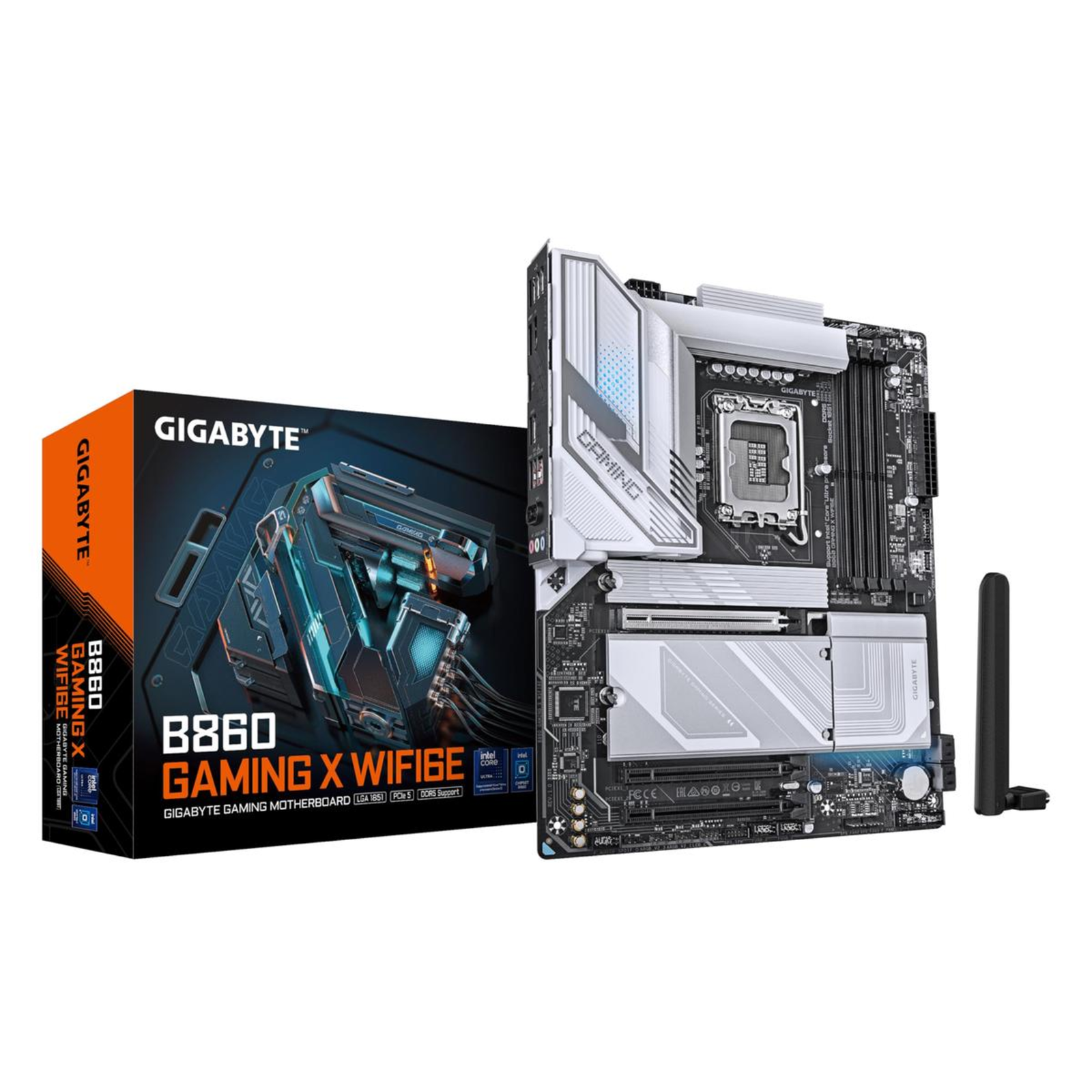 GIGABYTE MB Sc LGA1851 B860 GAMING X WIFI6E Intel B860 4xDDR5 1xThunderbolt 1xDP 1xHDMI WiFi -