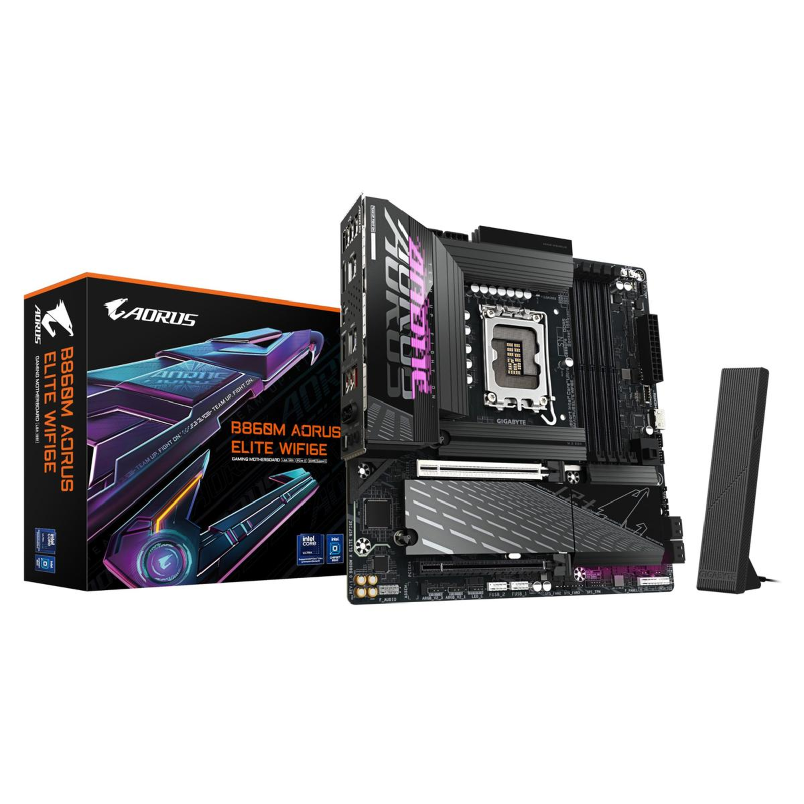 GIGABYTE MB Sc LGA1851 B860M AORUS ELITE WIFI6E Intel B860 4xDDR5 1xThunderbolt 1xDP 1xHDMI Wi