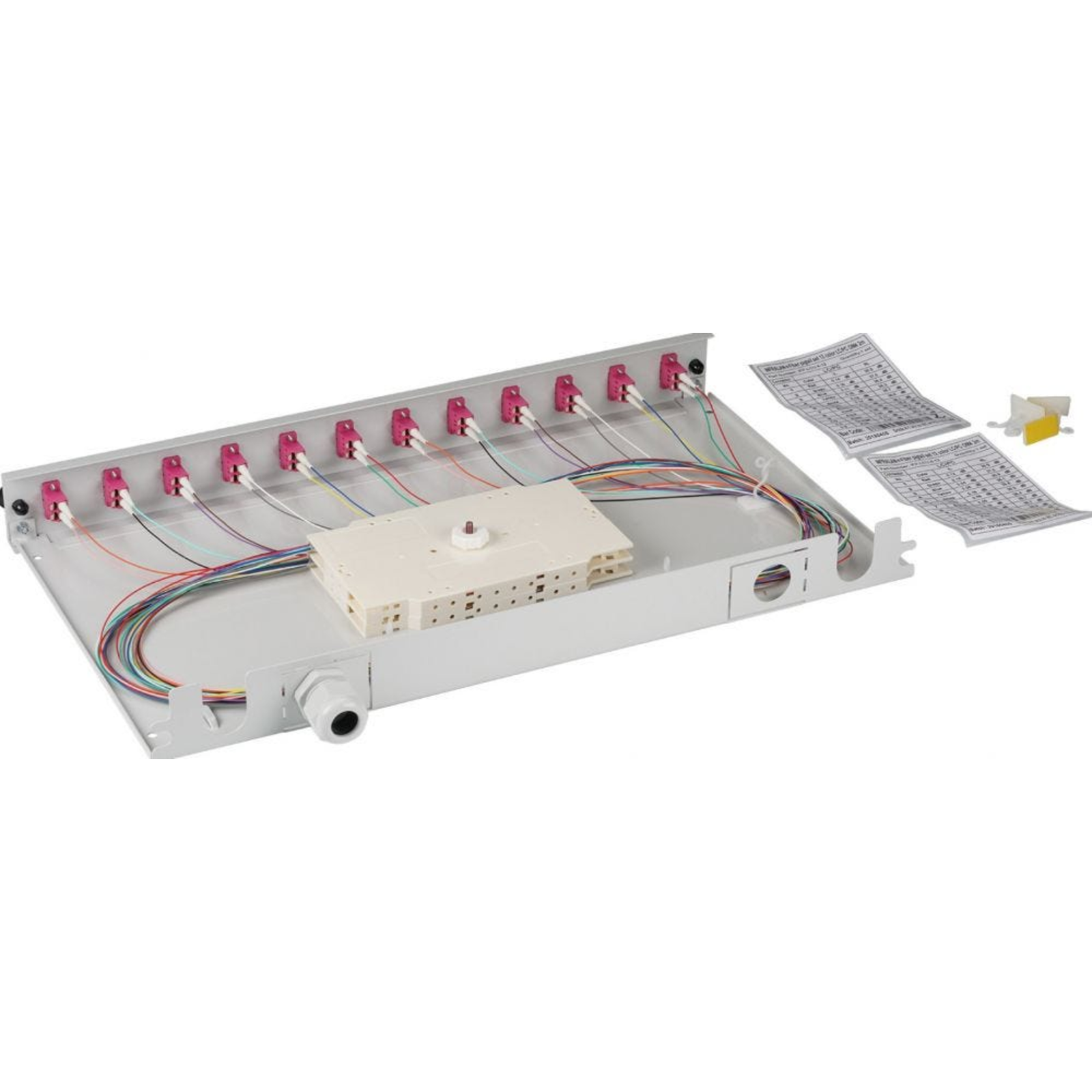 EFB Elektronik Splice Box LC 50/125 OM4 Extendable 12 Pigtails Offset/6