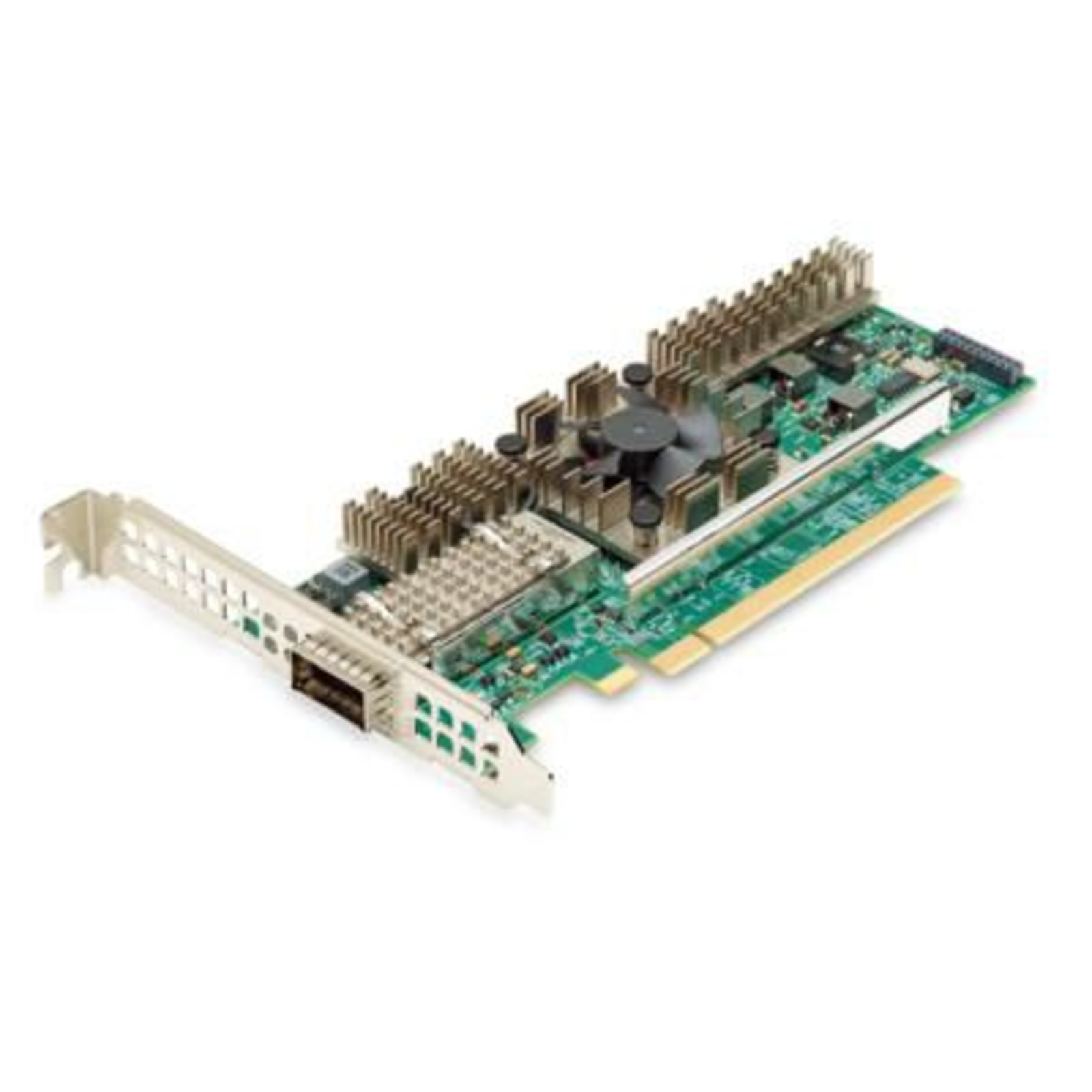 Broadcom P150P Built-in Wired PCI Express Fibre 50000 Mbits Green Grey