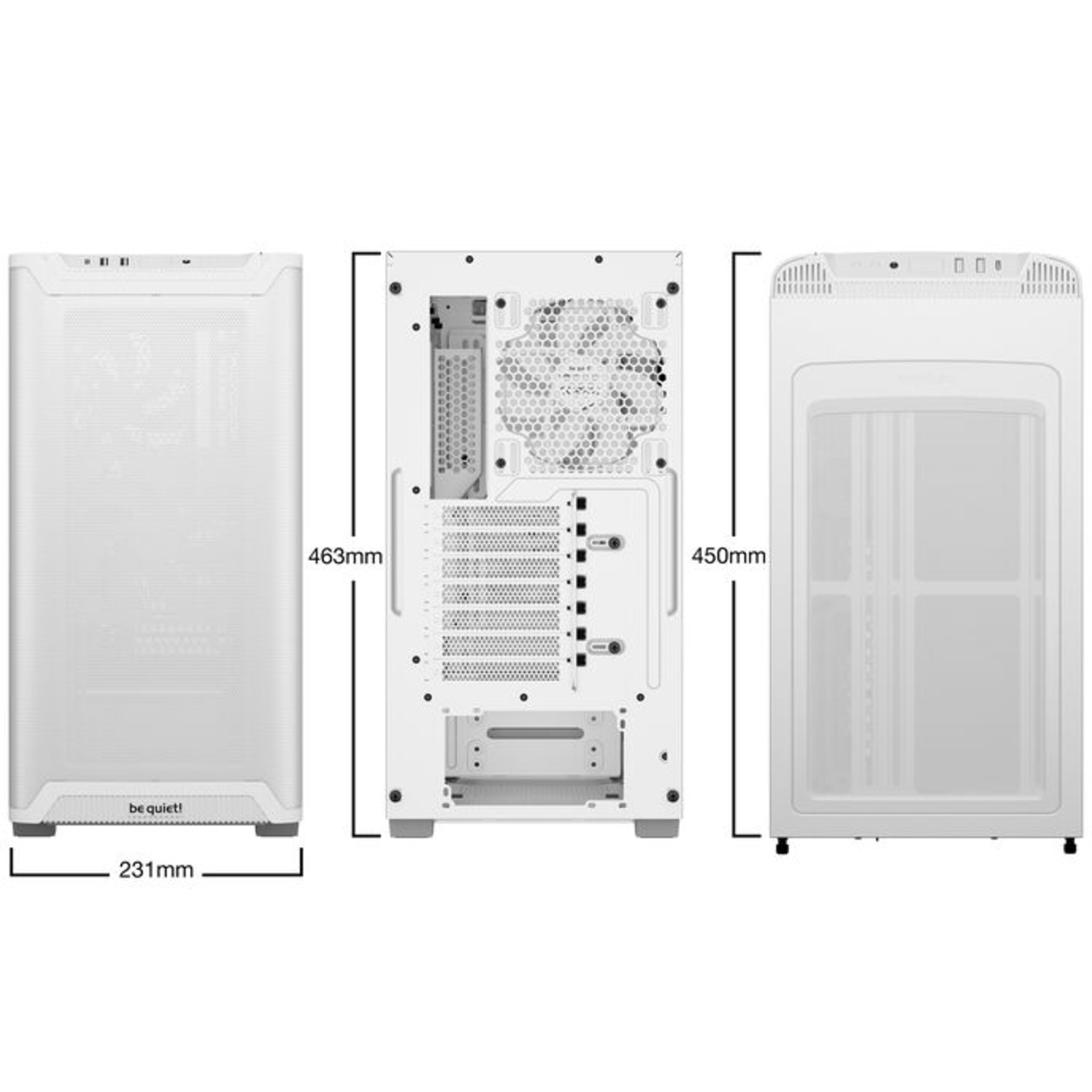 be Quiet PURE BASE 501 Airflow White PC Case