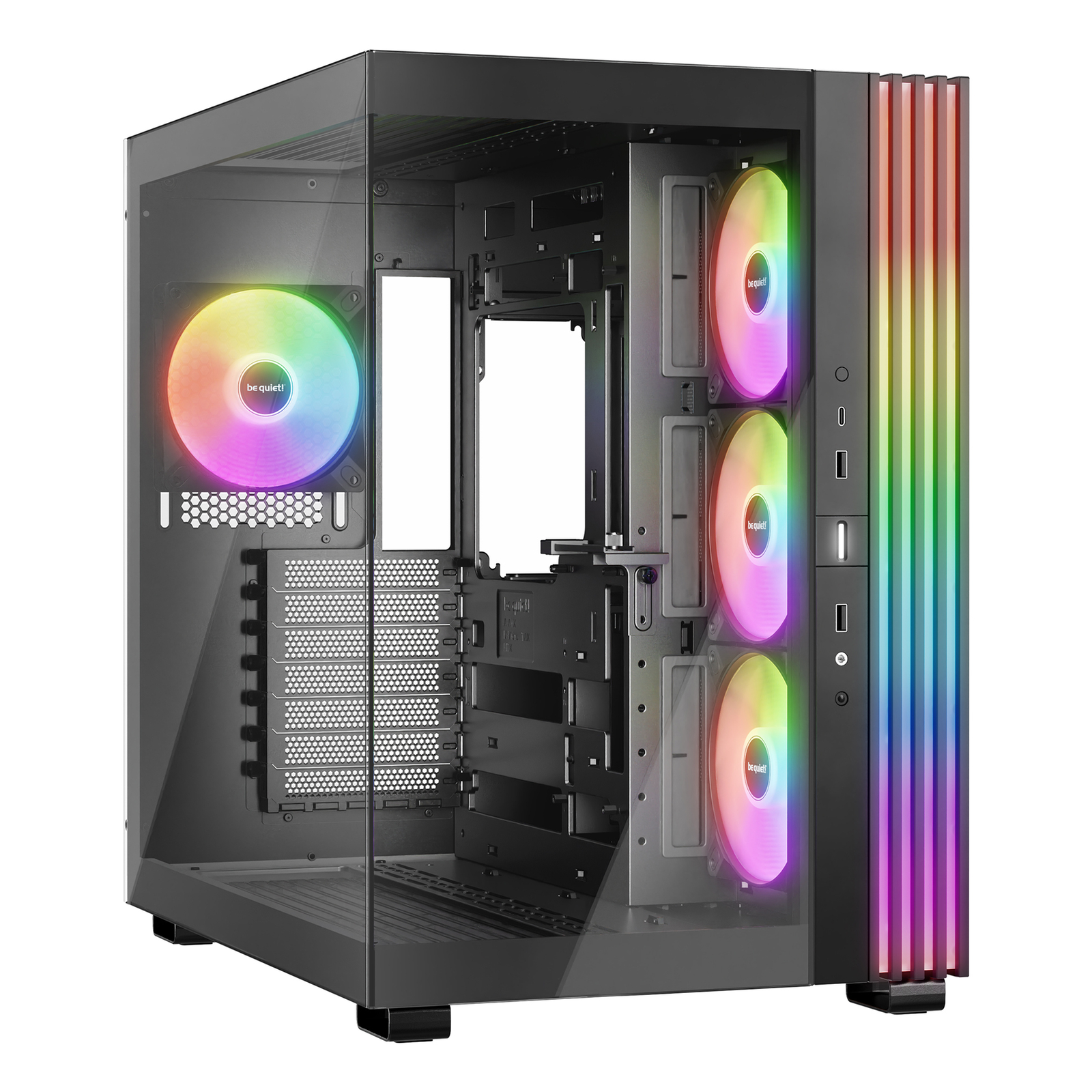 be Quiet Light Base 600 LX RGB ATX Mid Tower Case with Glass Panels (Black)