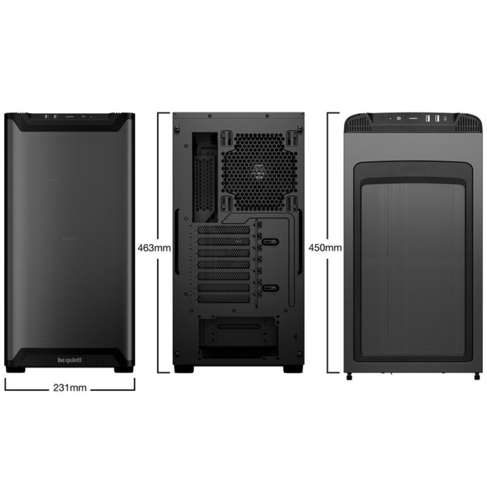 be Quiet PURE BASE 501 Airflow Window Black PC Case