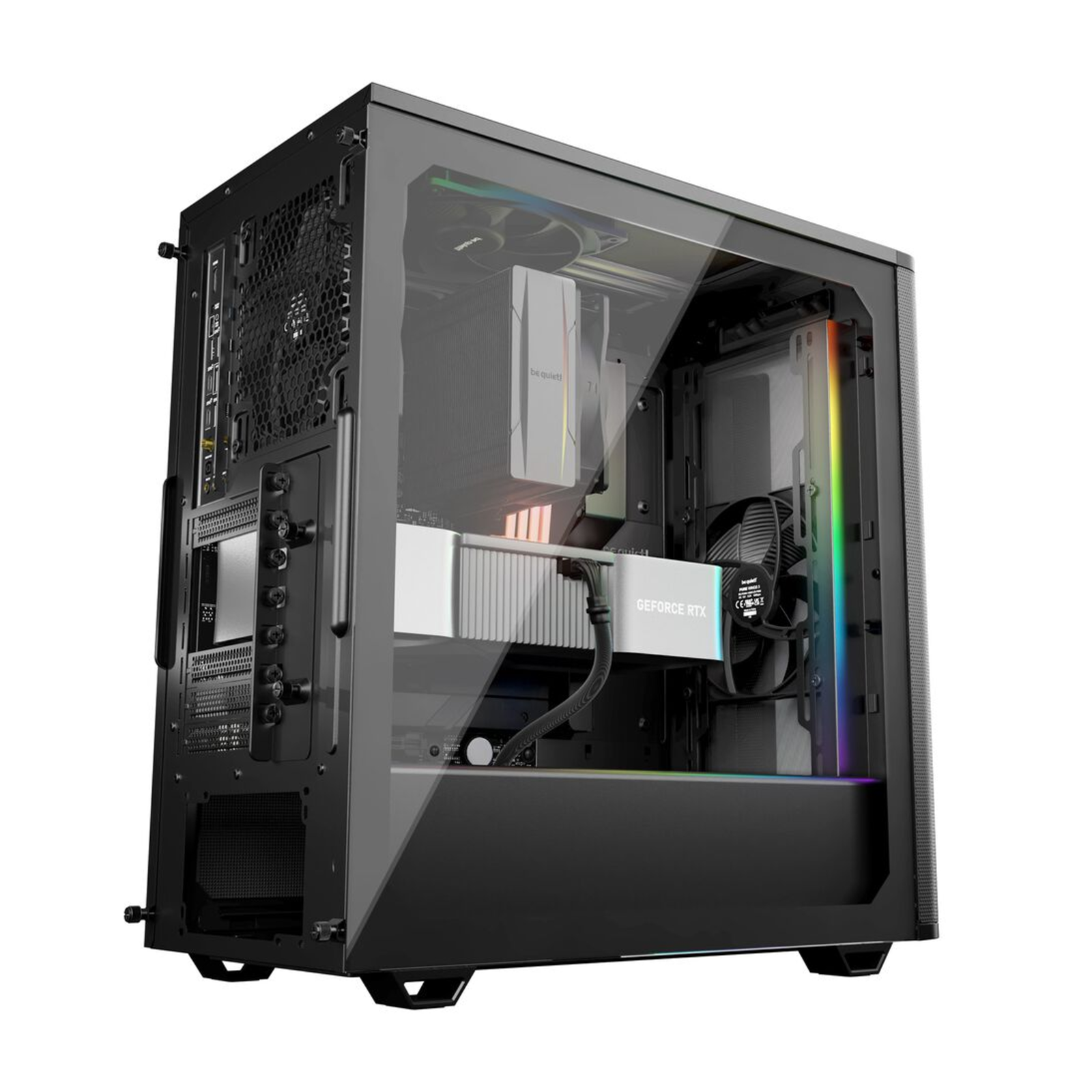 be Quiet Pure Base 501 DX RGB Mid Tower ATX Case with Glass Panel (Black)
