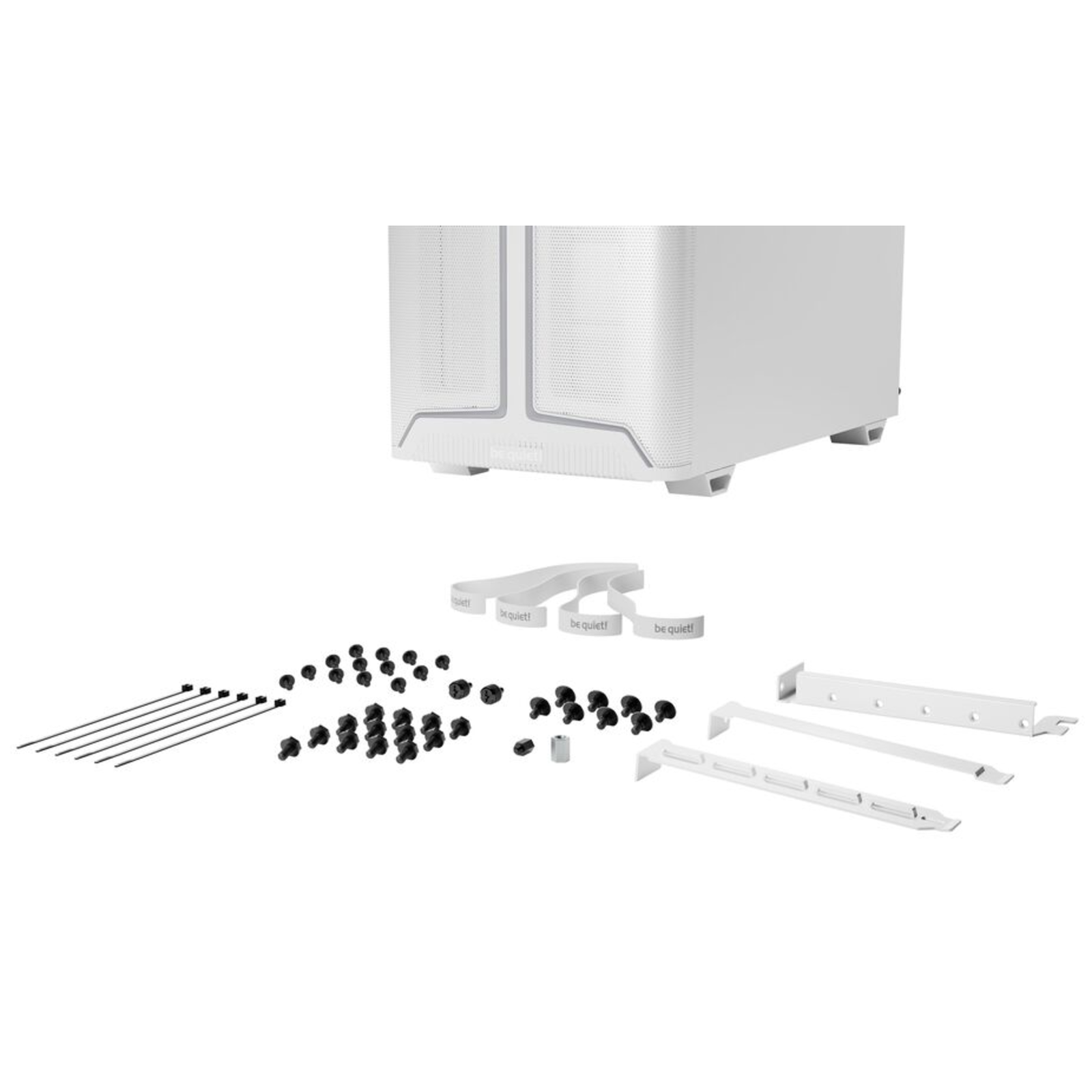 be Quiet Pure Base 501 DX RGB ATX Mid Tower Case with Glass Panel (White)