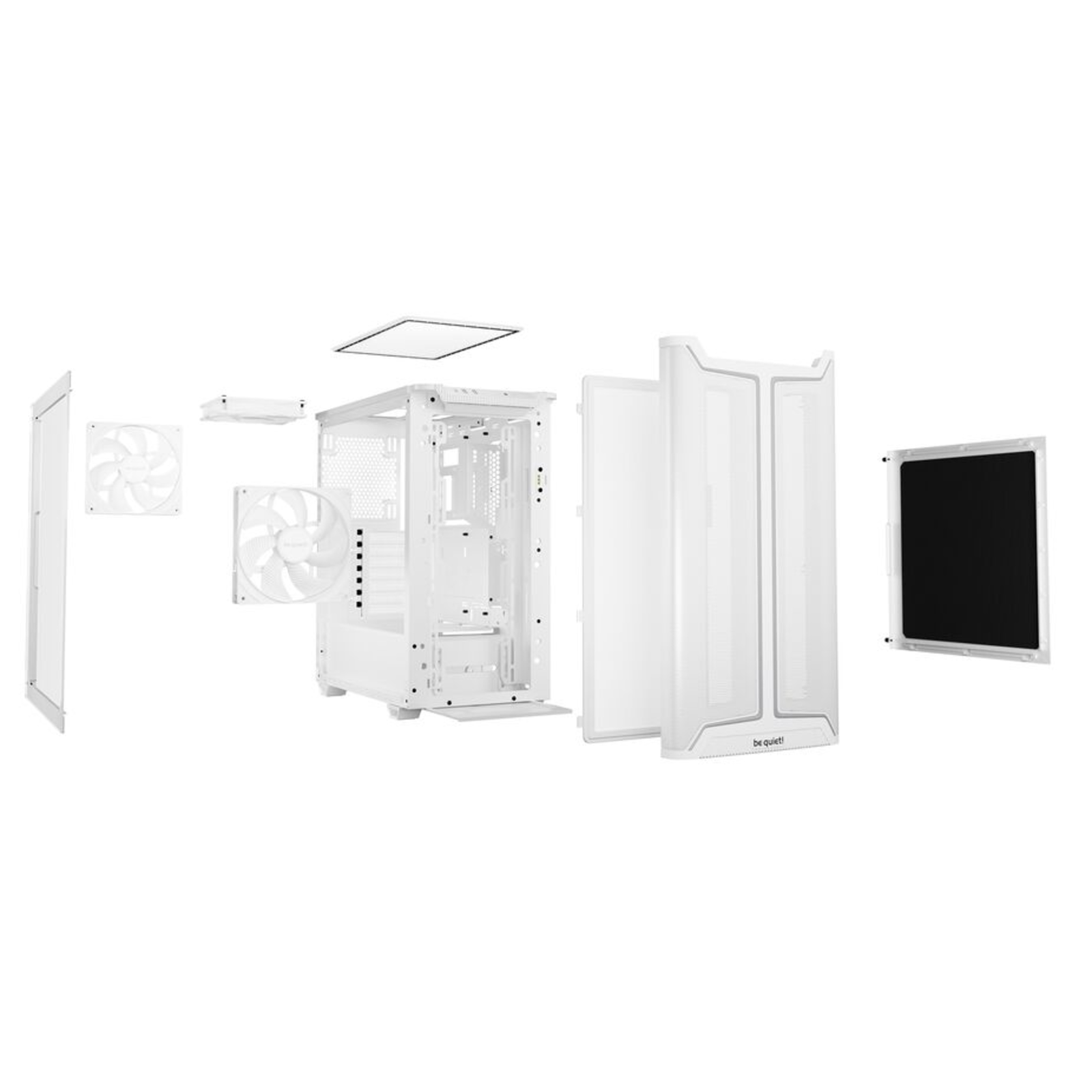 be Quiet Pure Base 501 DX RGB ATX Mid Tower Case with Glass Panel (White)