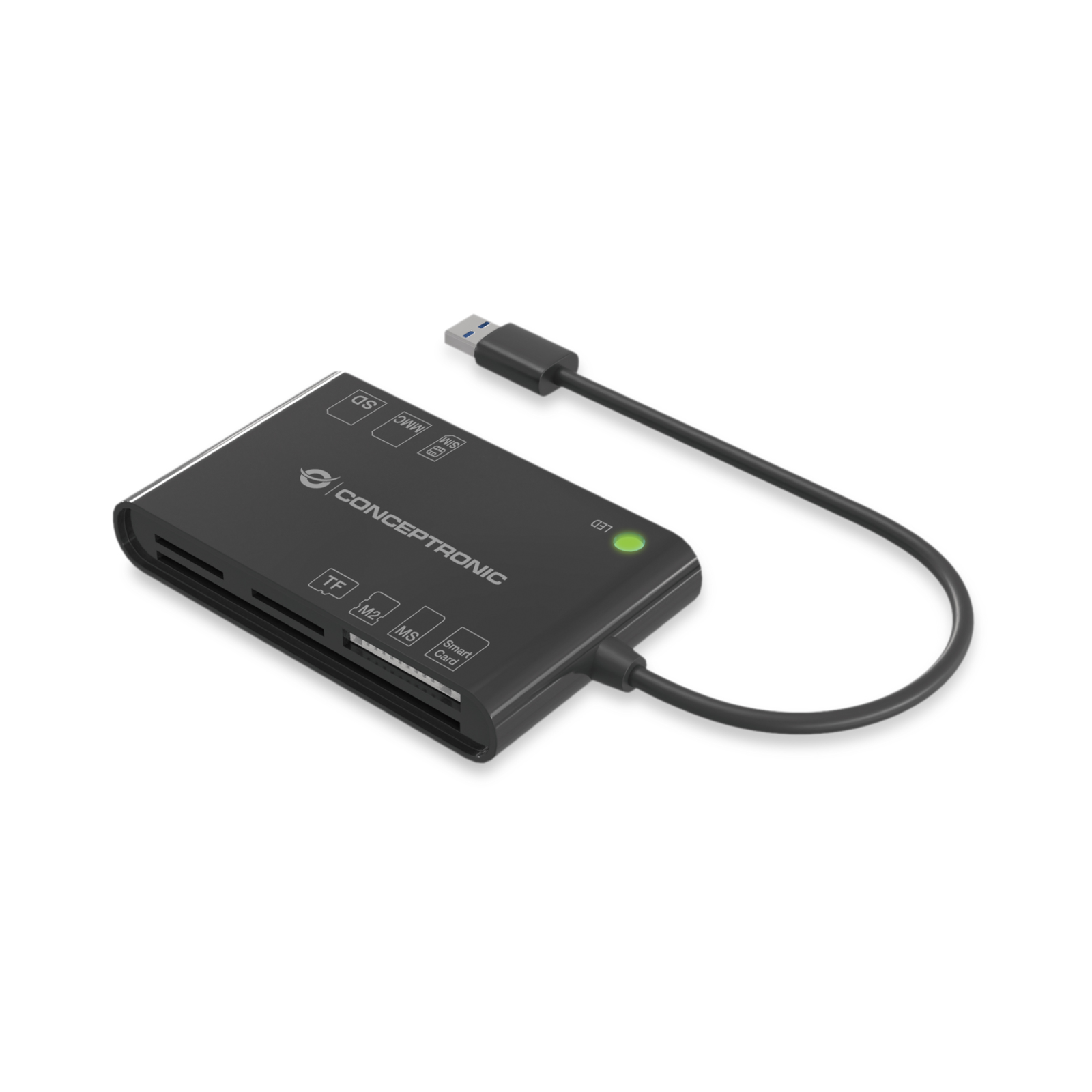 Conceptronic BIAN All-in-One Smart ID Card EMV Chip And PINmmC MS Micro M2 Memory Stick MicroSD