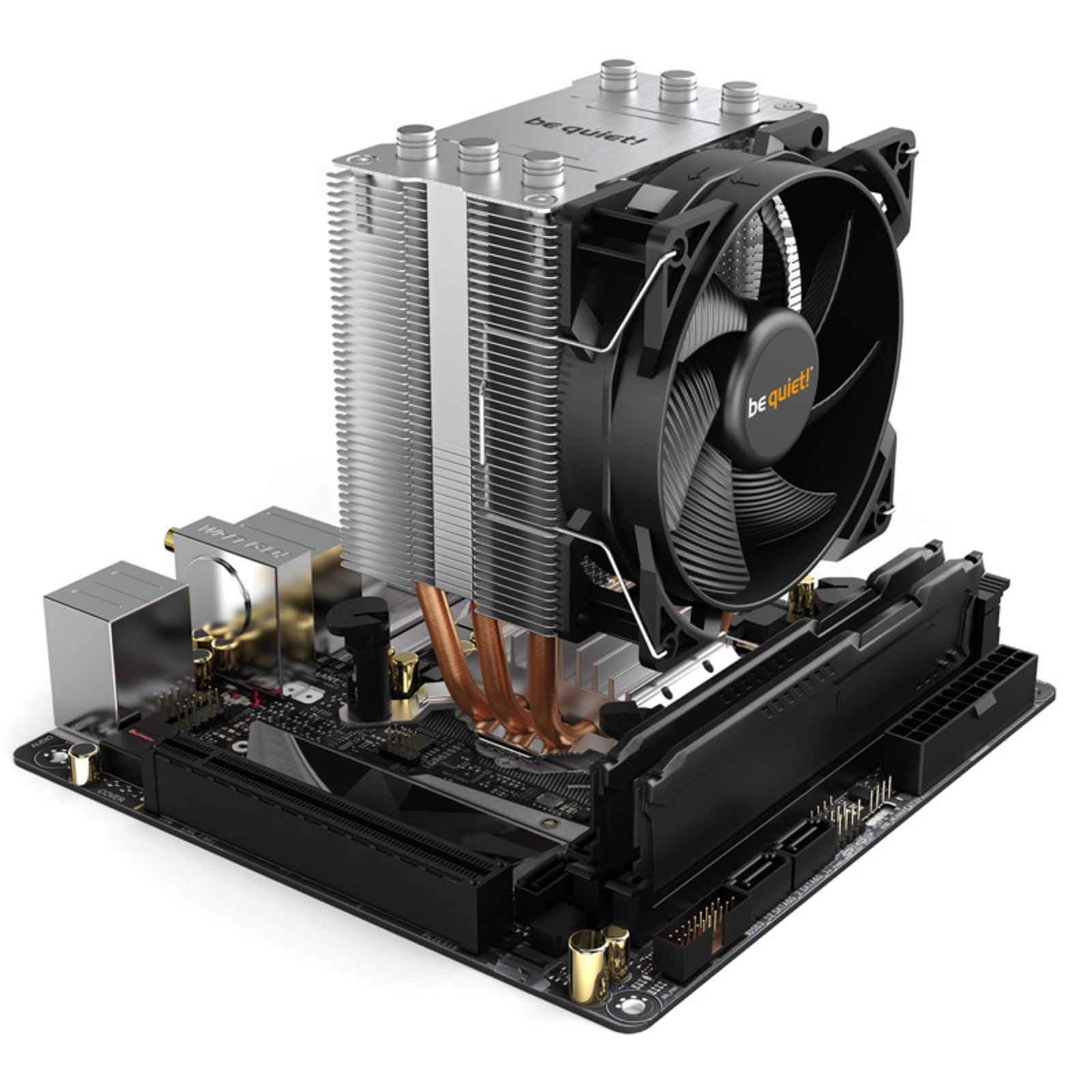 be Quiet Pure Rock Slim 2 Processor Cooler1-Pack Black Silver 92 Mm