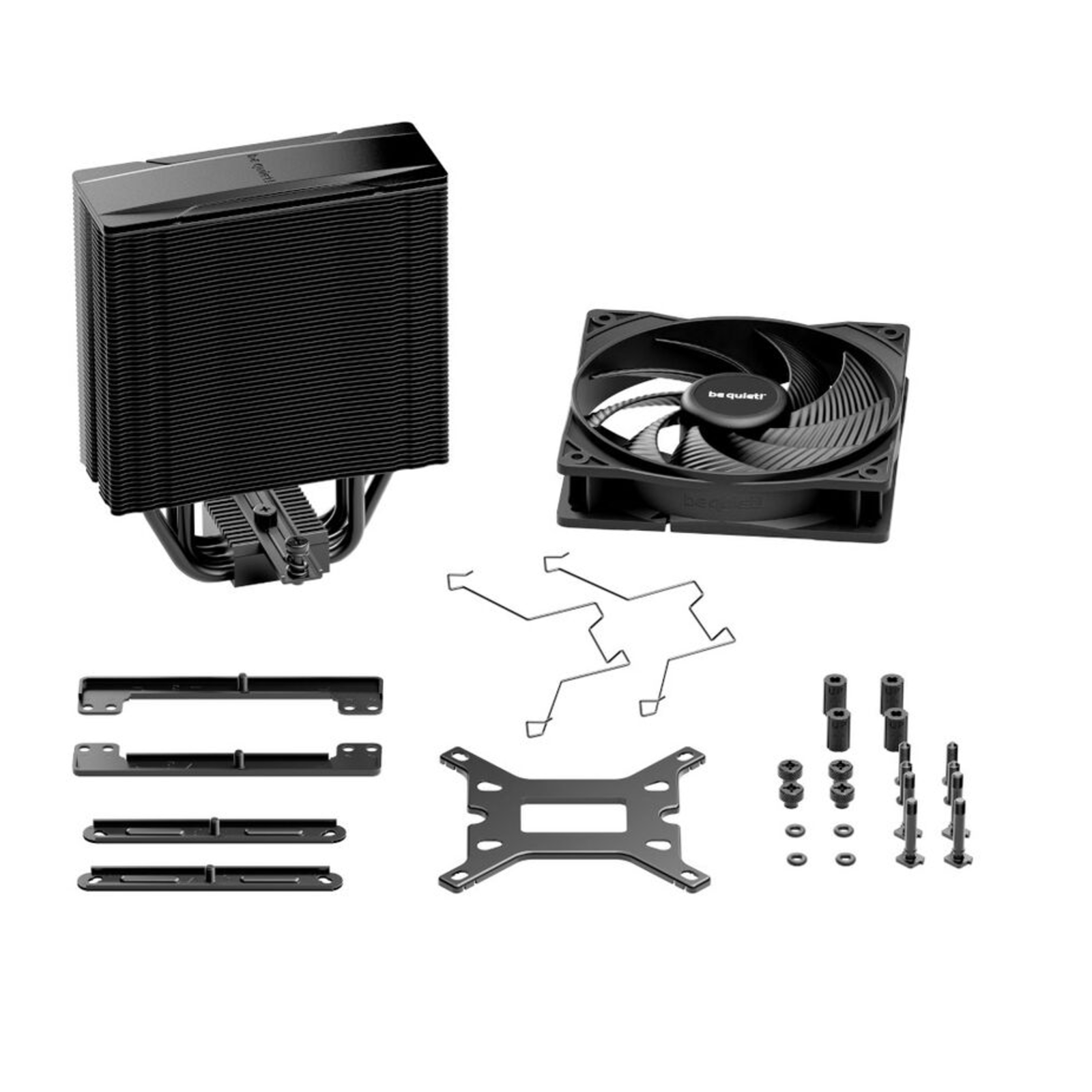 Be Quiet CPU Cooler PURE ROCK 3 Black 120mm PWM Fan 4x Heatpipe Black