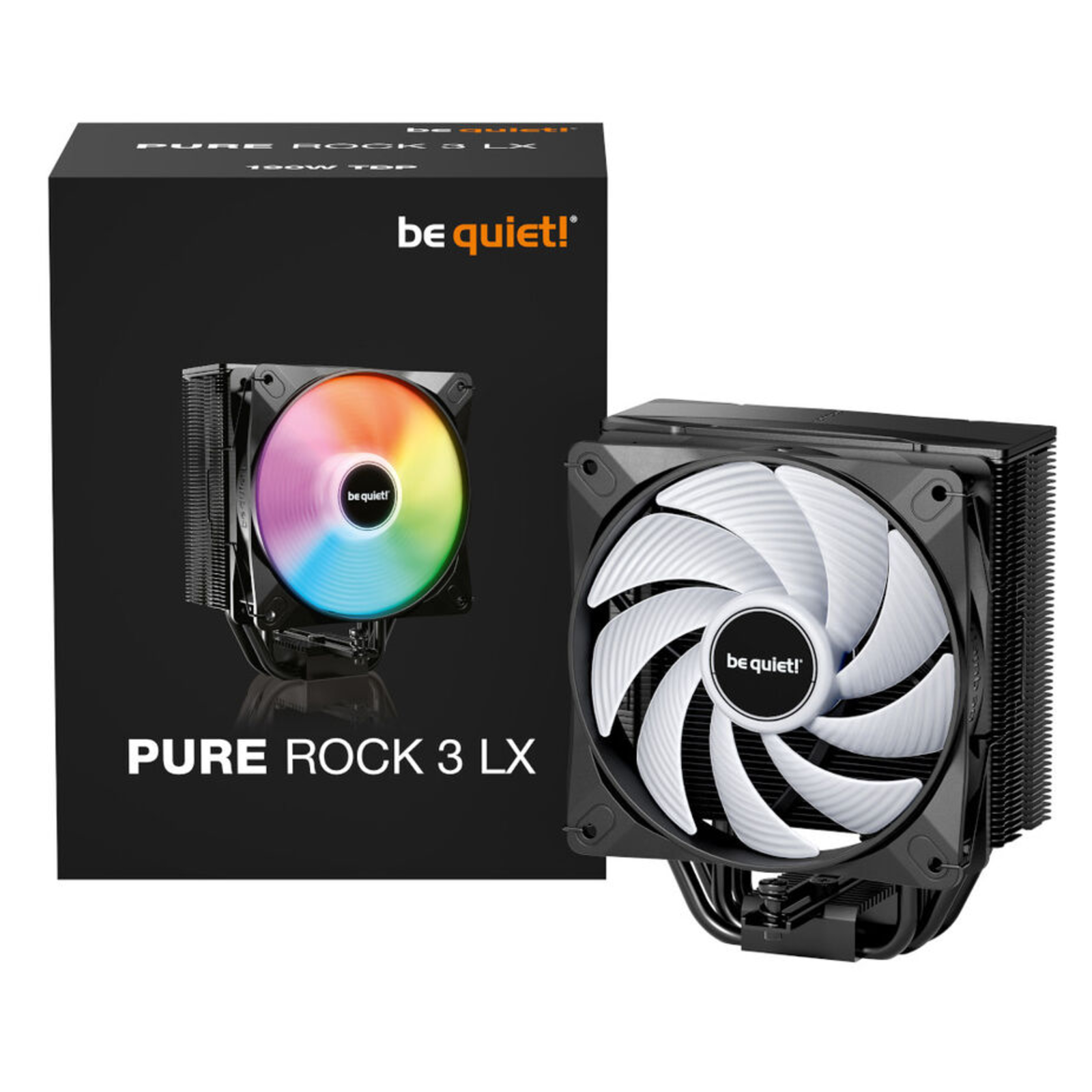 BE QUIET PROCESSOR FAN PURE ROCK 3 LX RGB (BLACK)