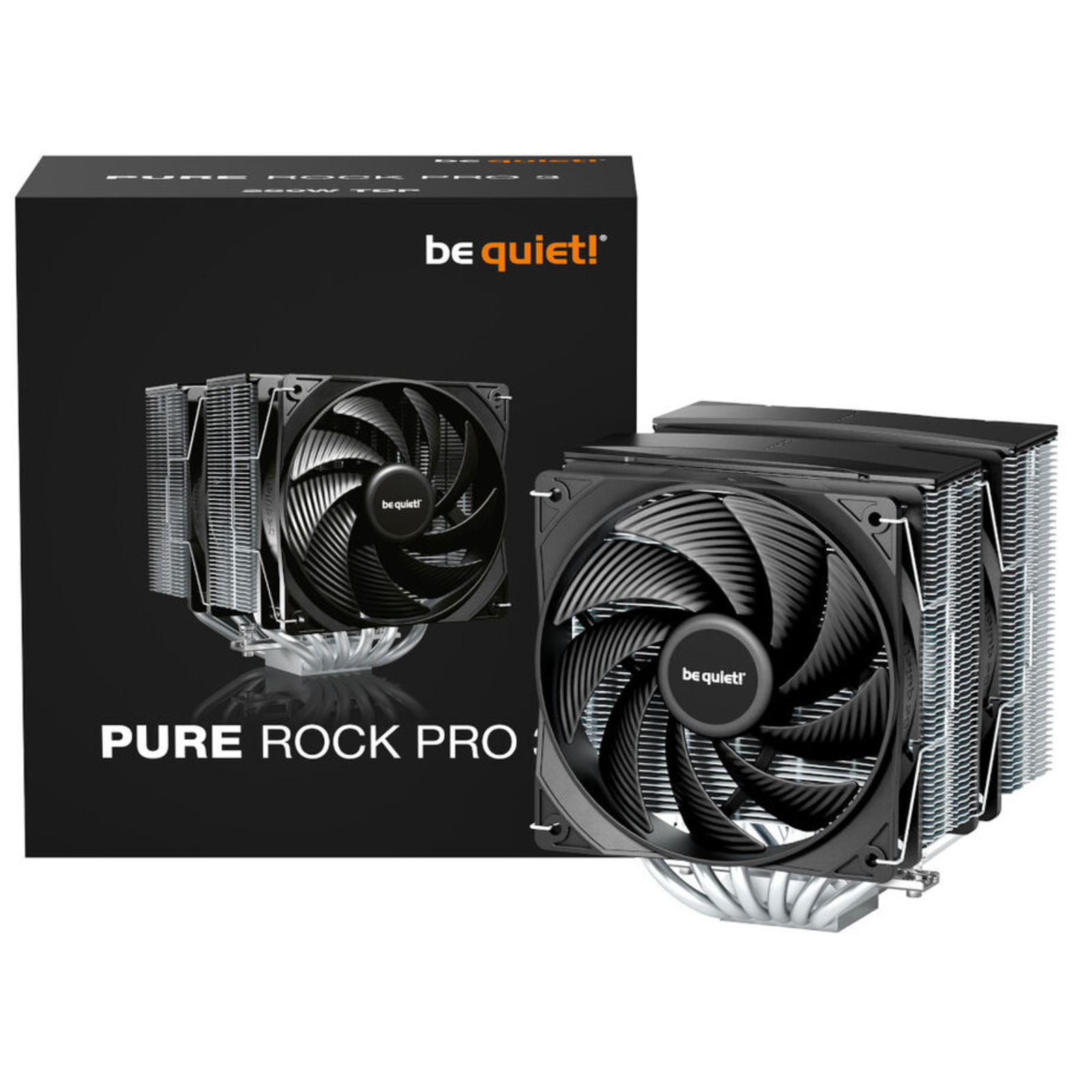 BE QUIET PROCESSOR FAN PURE ROCK PRO 3 (BLACK/SILVER)