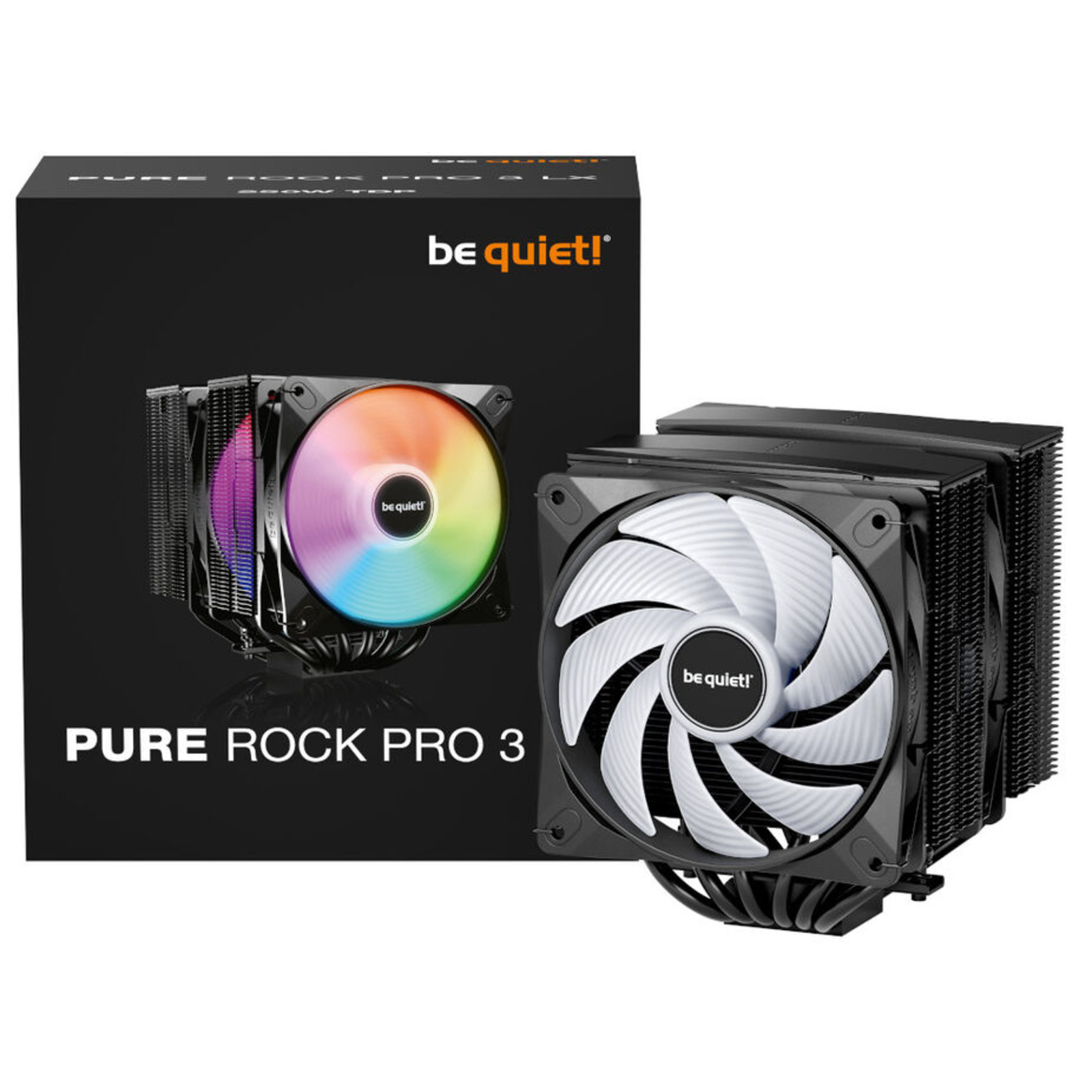 BE QUIET PROCESSOR FAN PURE ROCK PRO 3 LX RGB (BLACK)