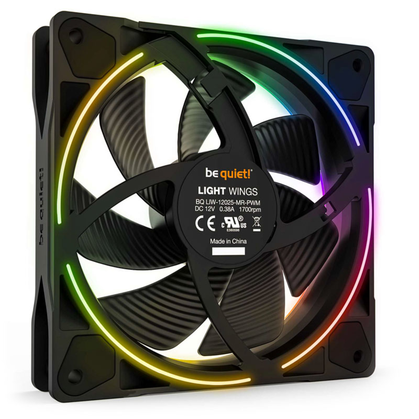be Quiet Light Wings PWM 120mm Black