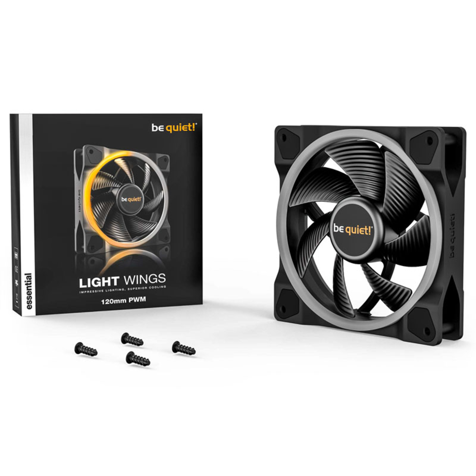 be Quiet Light Wings PWM 120mm Black