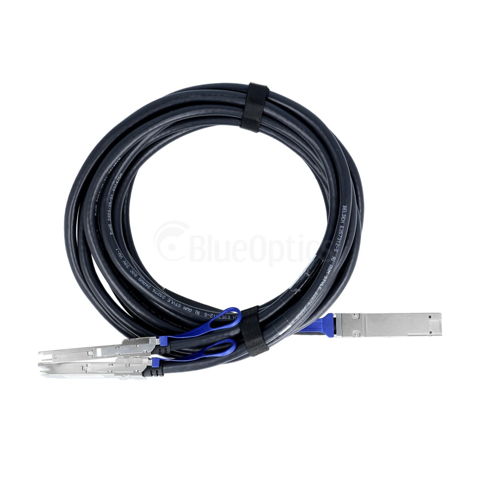 BlueLAN Direct Attach Cable Breakout QSFP56/2xQSFP56 200GBASE-CR4 1 Meter