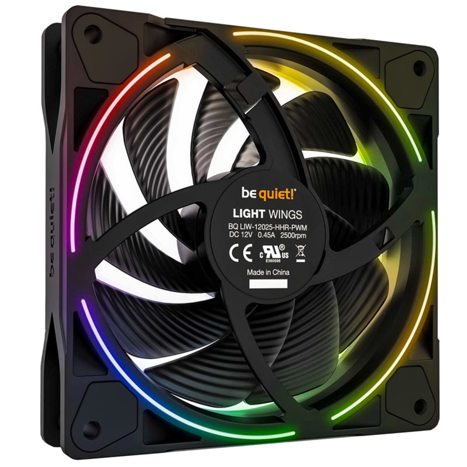be Quiet Light Wings PWM 120mm High-speed Black