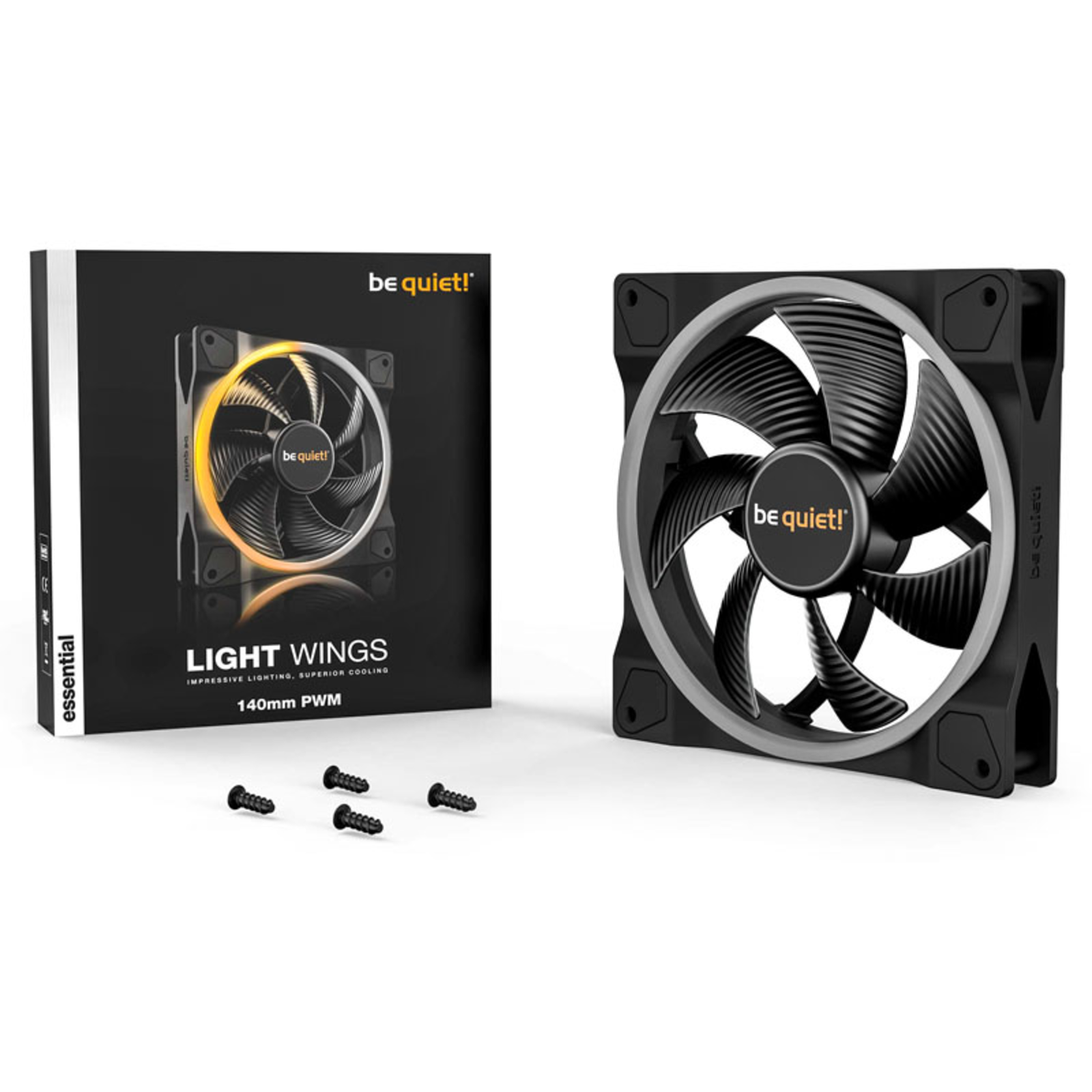 be Quiet Light Wings PWM 140mm Black