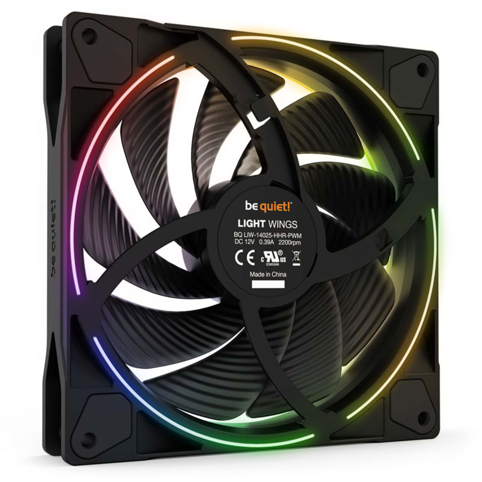 be Quiet Light Wings PWM 140mm High-speed Black