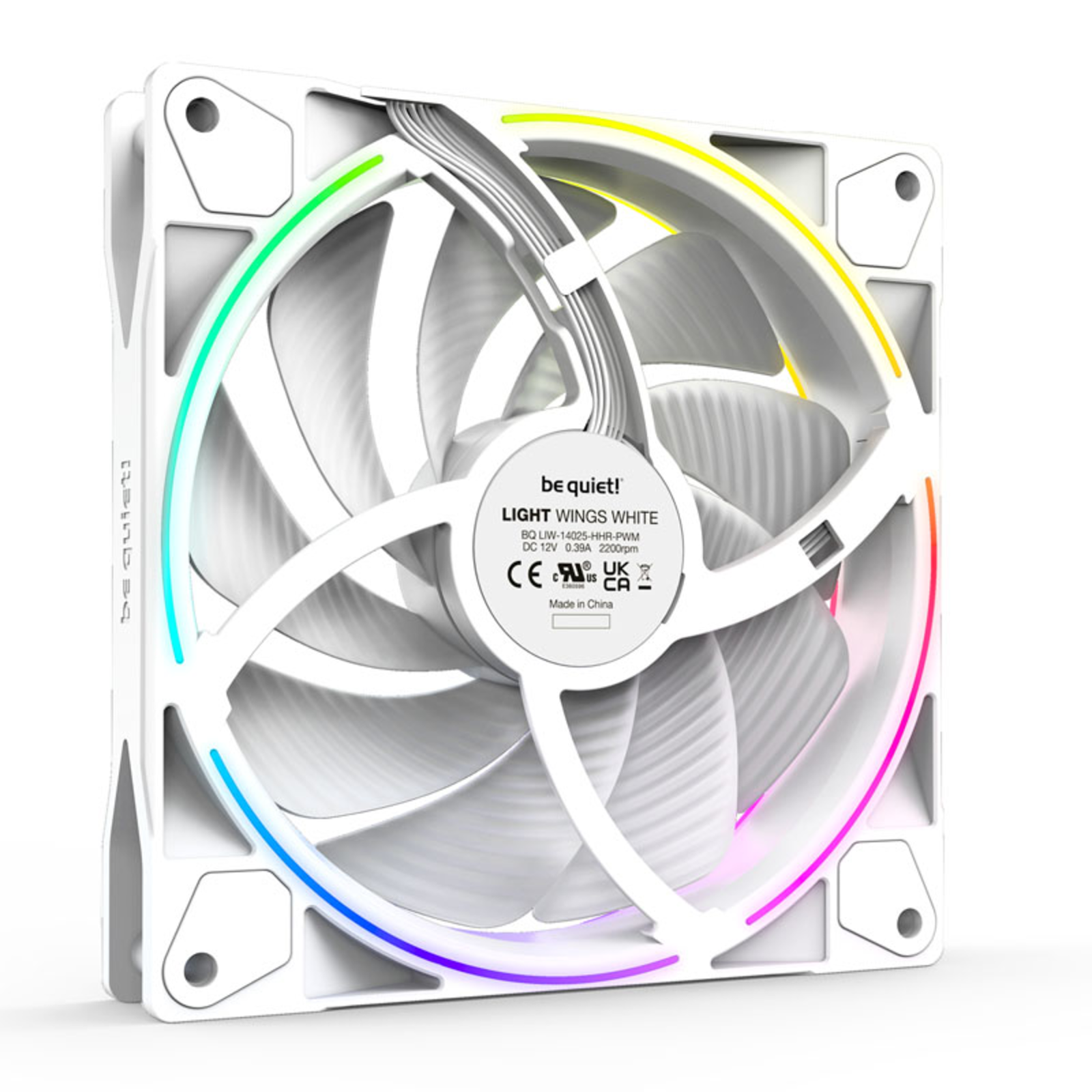 be Quiet LIGHT WINGS WHITE 140mm PWM High-speed