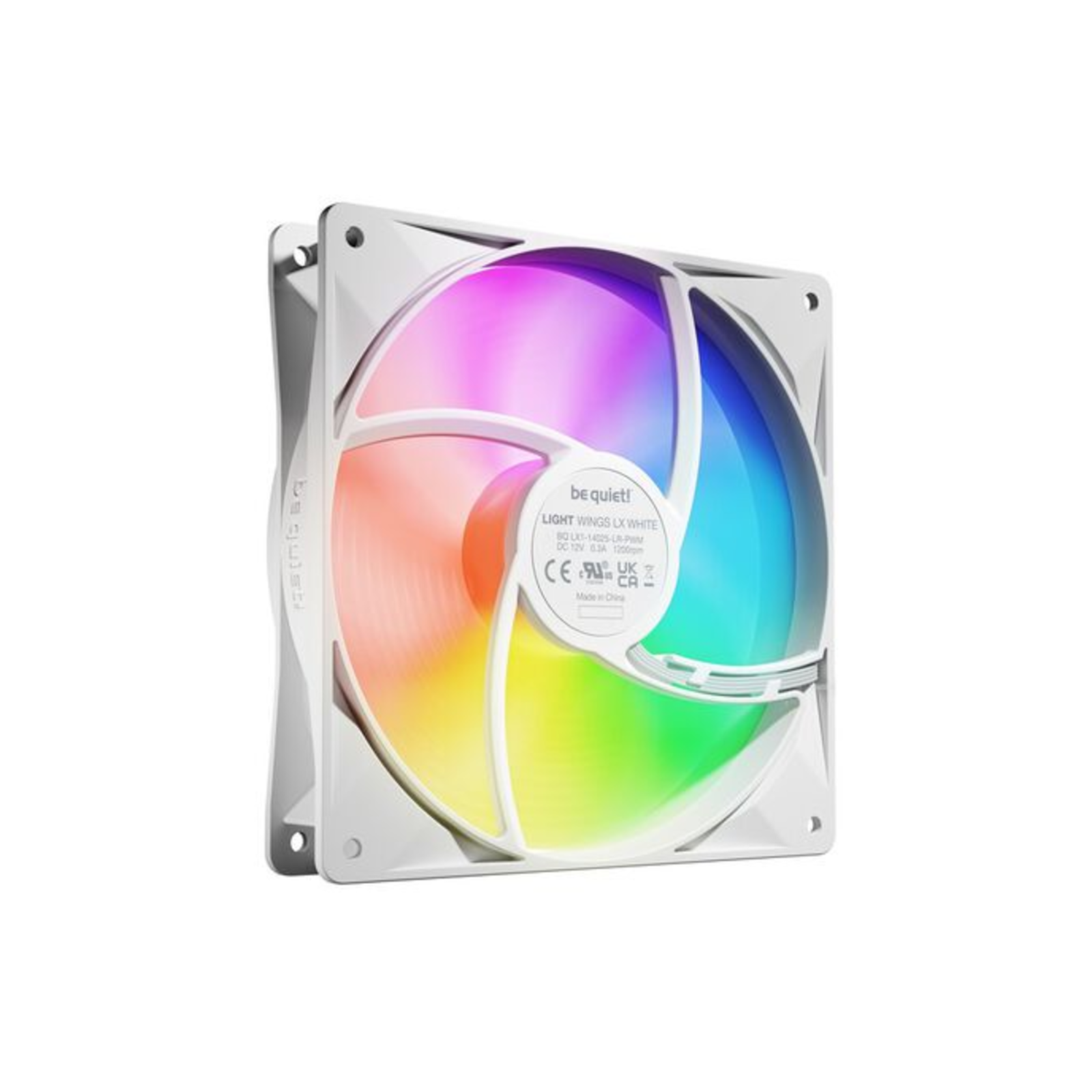 be Quiet 140mm Light Wings LX PWM Triple White Fan