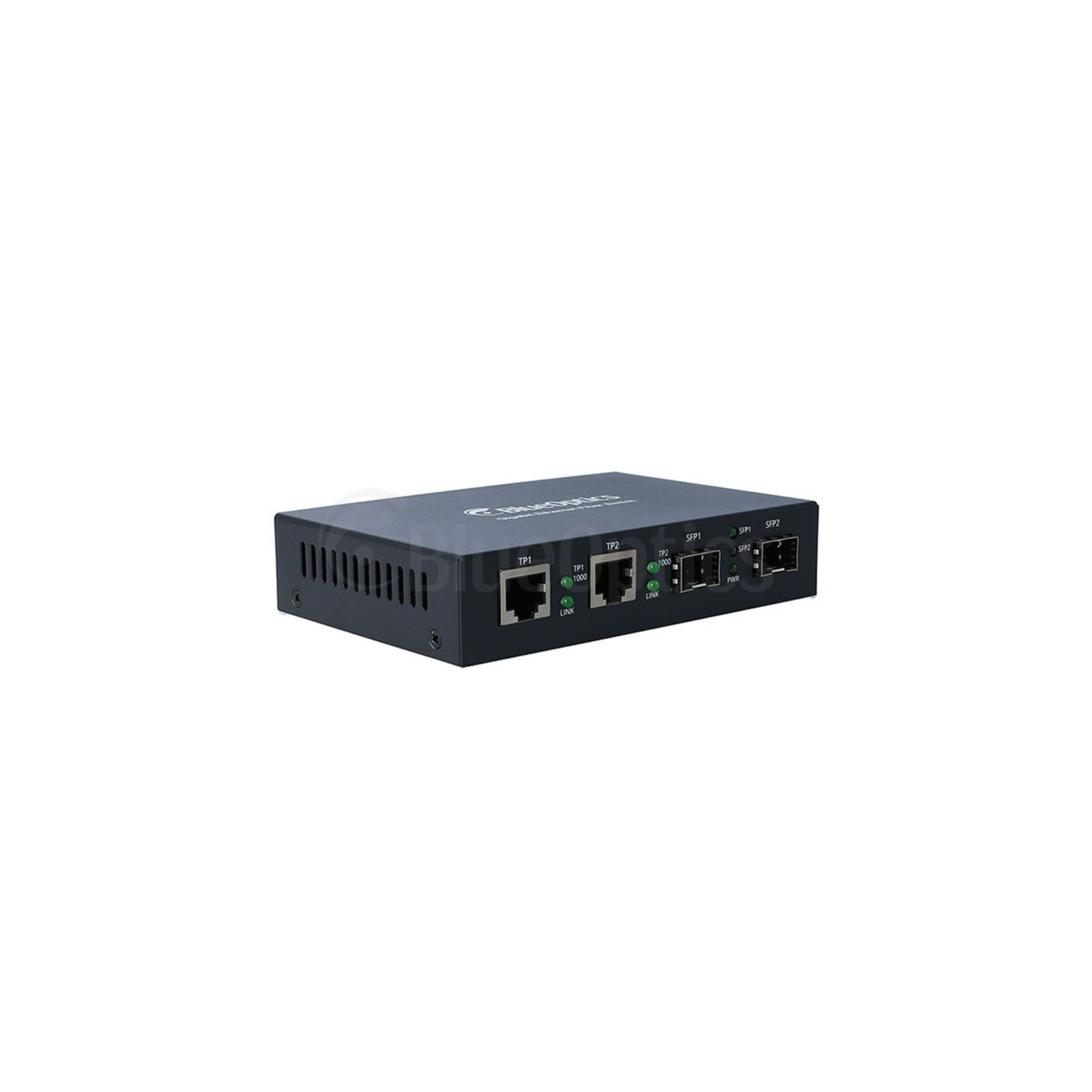 BlueOptics Gigabit Ethernet Media Converter 2x SFP 2x 10/100/1000M RJ45