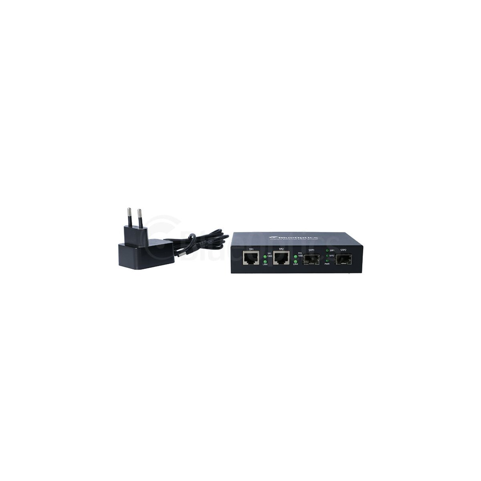 BlueOptics Gigabit Ethernet Media Converter 2x SFP 2x 10/100/1000M RJ45