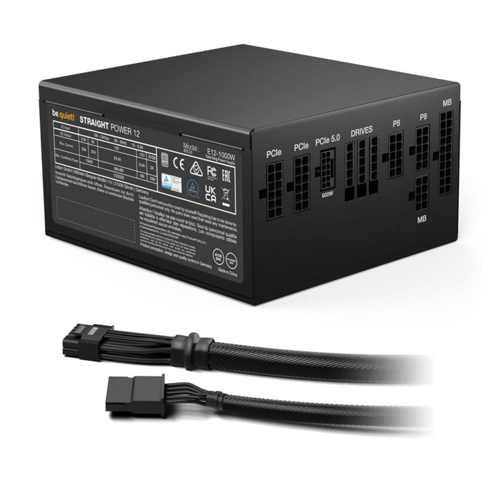 be Quiet STRAIGHT Power 12 1000W PC Power Supply