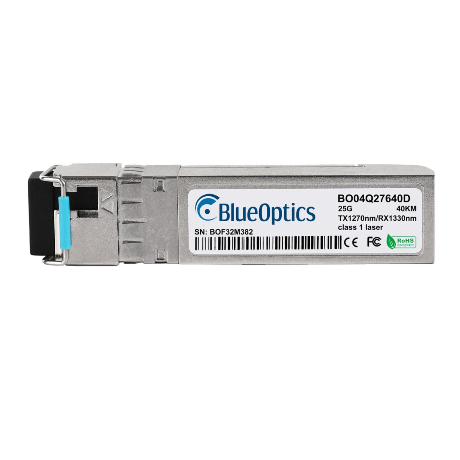 BlueOptics Bidi SFP28 Transceiver TX1270nm/RX1310nm 25GBASE-BX-U 40KM
