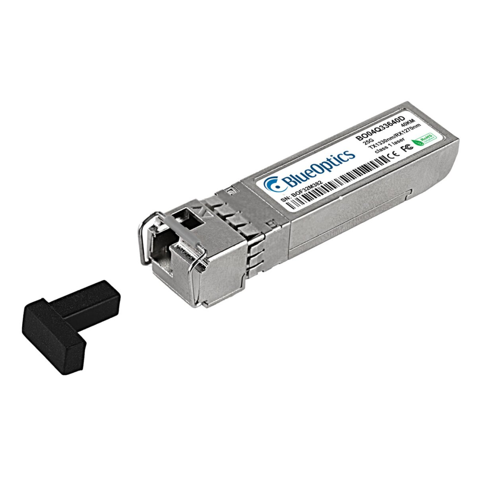BlueOptics Bidi SFP28 Transceiver TX1310nm/RX1270nm 25GBASE-BX-D 40KM