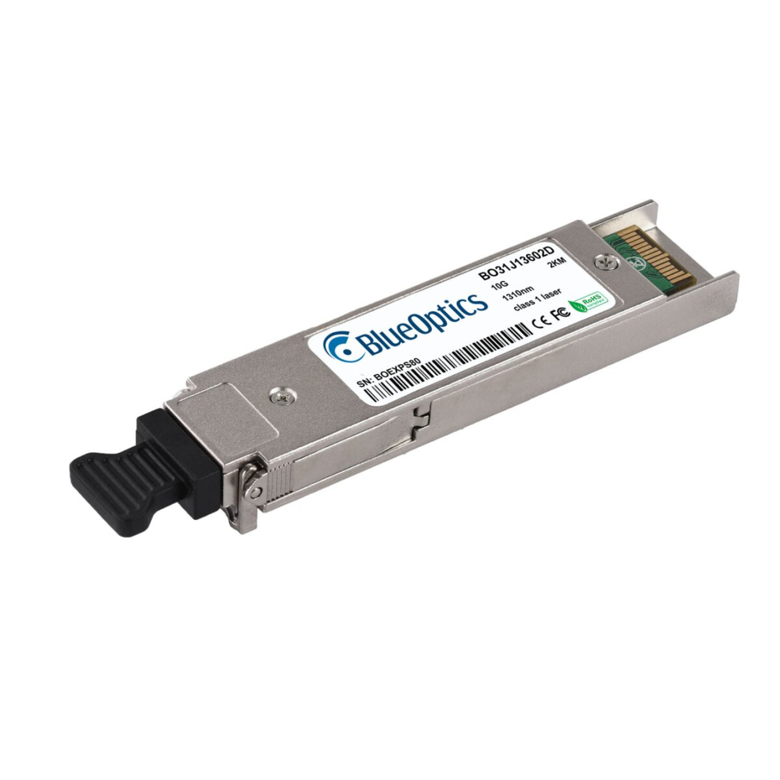 BlueOptics XFP Transceiver LC Duplex 10GBASE-LR Single Mode Fiber 1310nm 2KM 0C/+70C DDM
