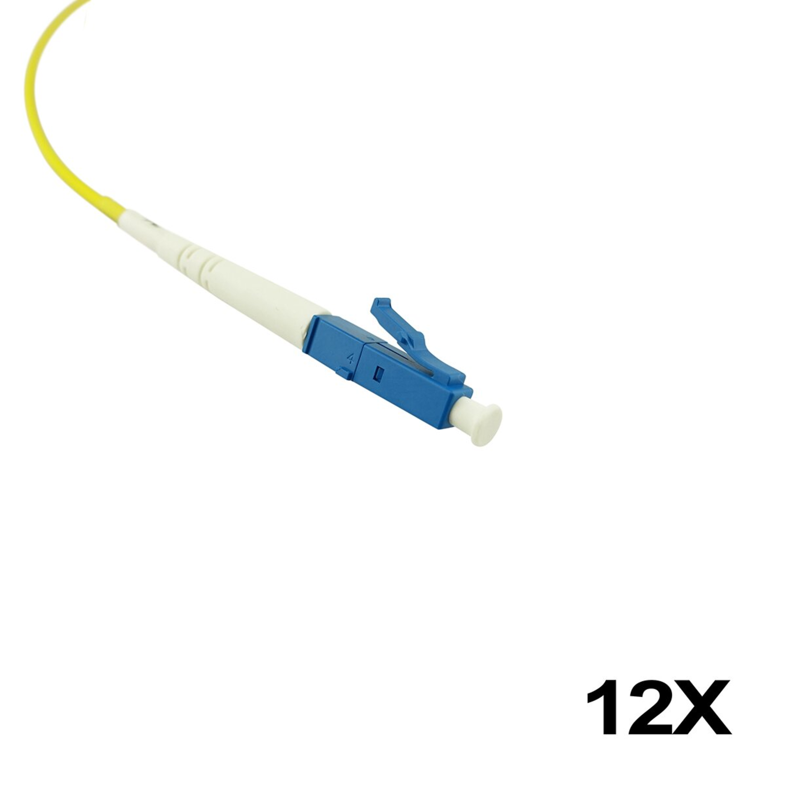 BlueOptics Fiber Optic Pigtail Multicolor 12x 1m LC/APC G.657.A1 Single-mode