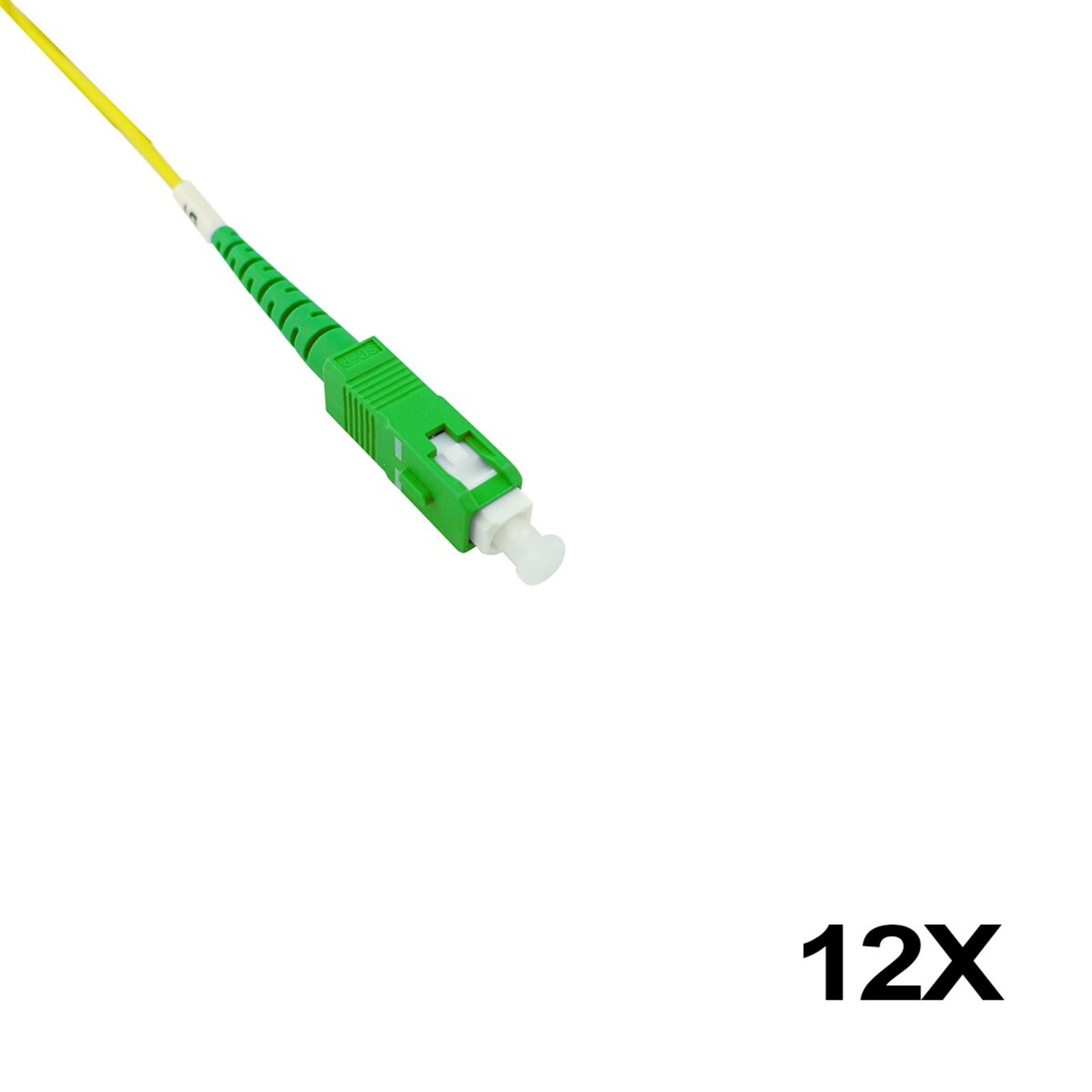 BlueOptics Fiber Optic Pigtail Multicolor 12x 1m SC/UPC G.657.A1 Single-mode