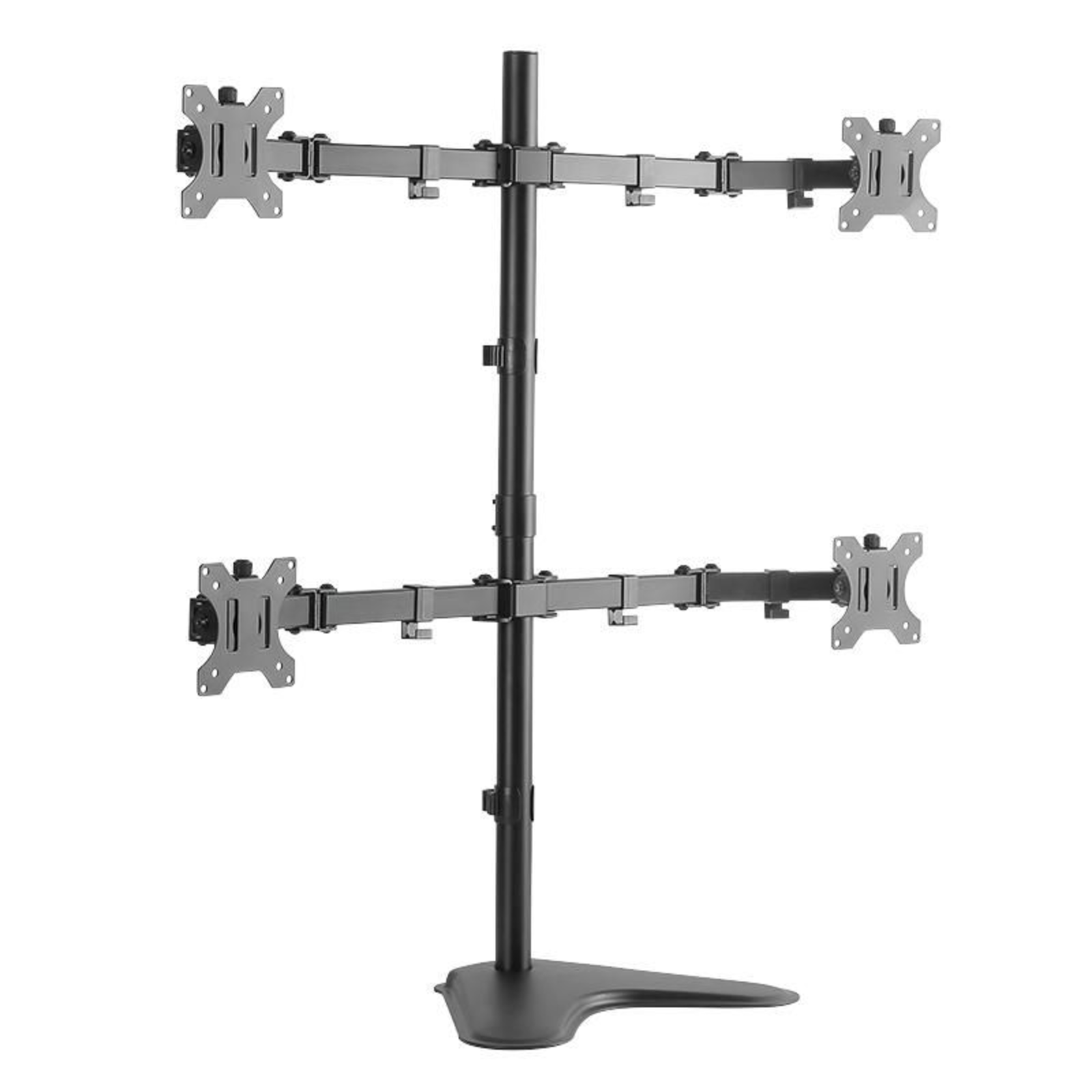 LogiLink Quad Monitor Desk Stand Stativ 4 LCD Displays 13-32