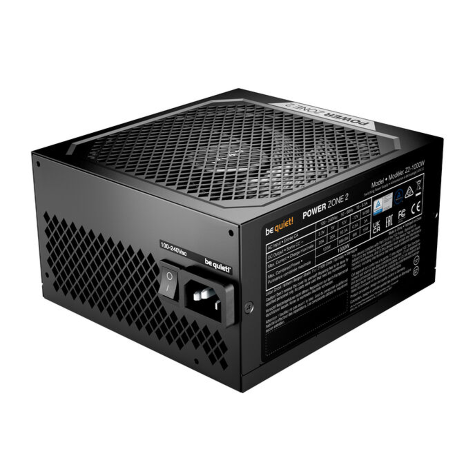 Be Quiet Power Supply Power Zone 2 1000 W Power Supply (BP008EU)