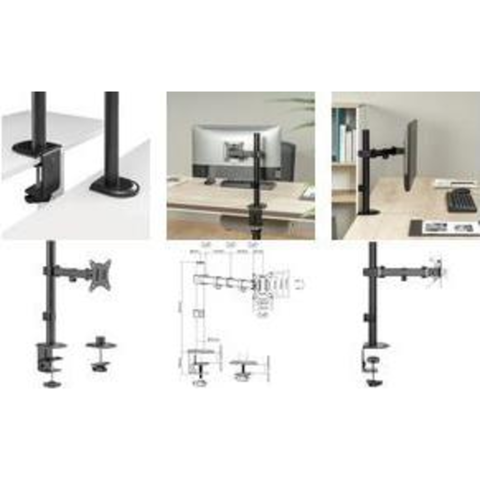 LOGILINK BP0171 Monitor Mount 17-32inch Arm Length 376mm Steel Black