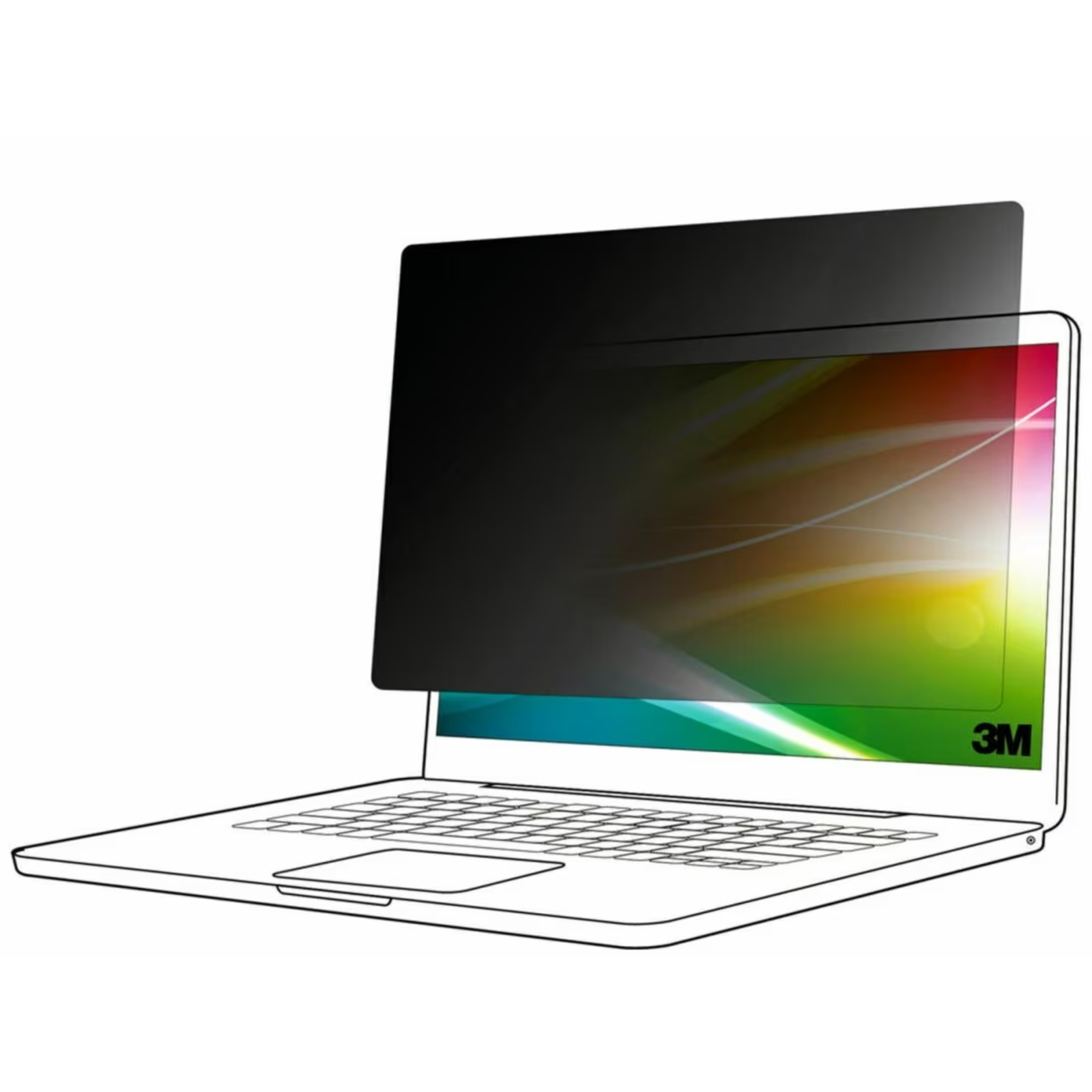 3M Bright Screen Privacy Filter Privacy Filter for Notebook (horizontal) 43.9cm (17.3inch )
