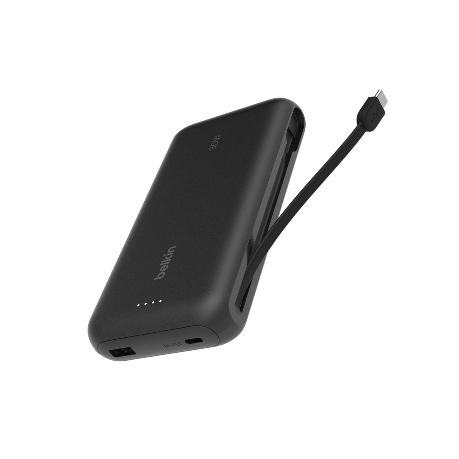 Belkin Powerbank with Integrated USB-C Cable Black 20,000 MAh BPB024HQBK