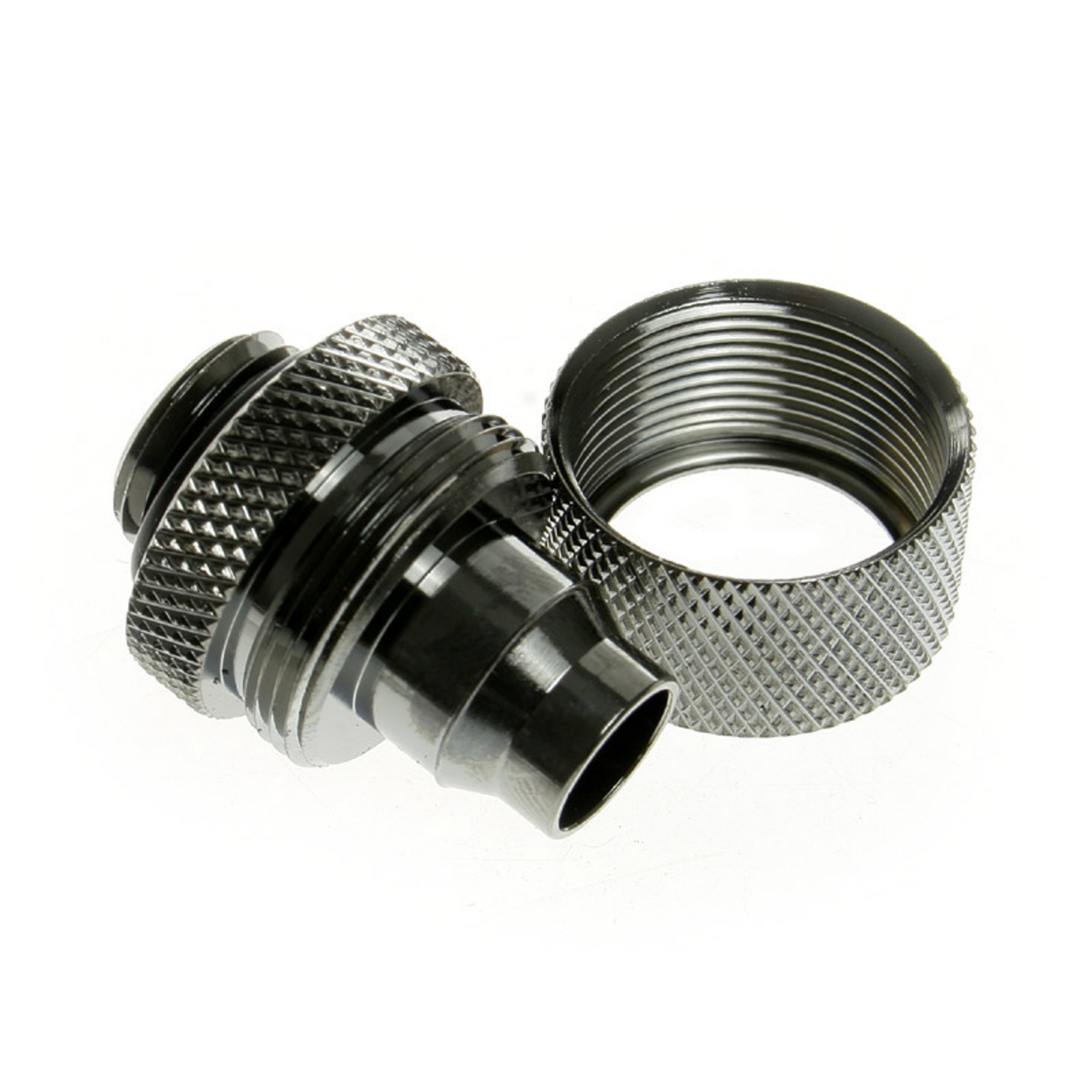 Bitspower Connection Straight G1/4 Inch AG to 16/10mm Black Glossy
