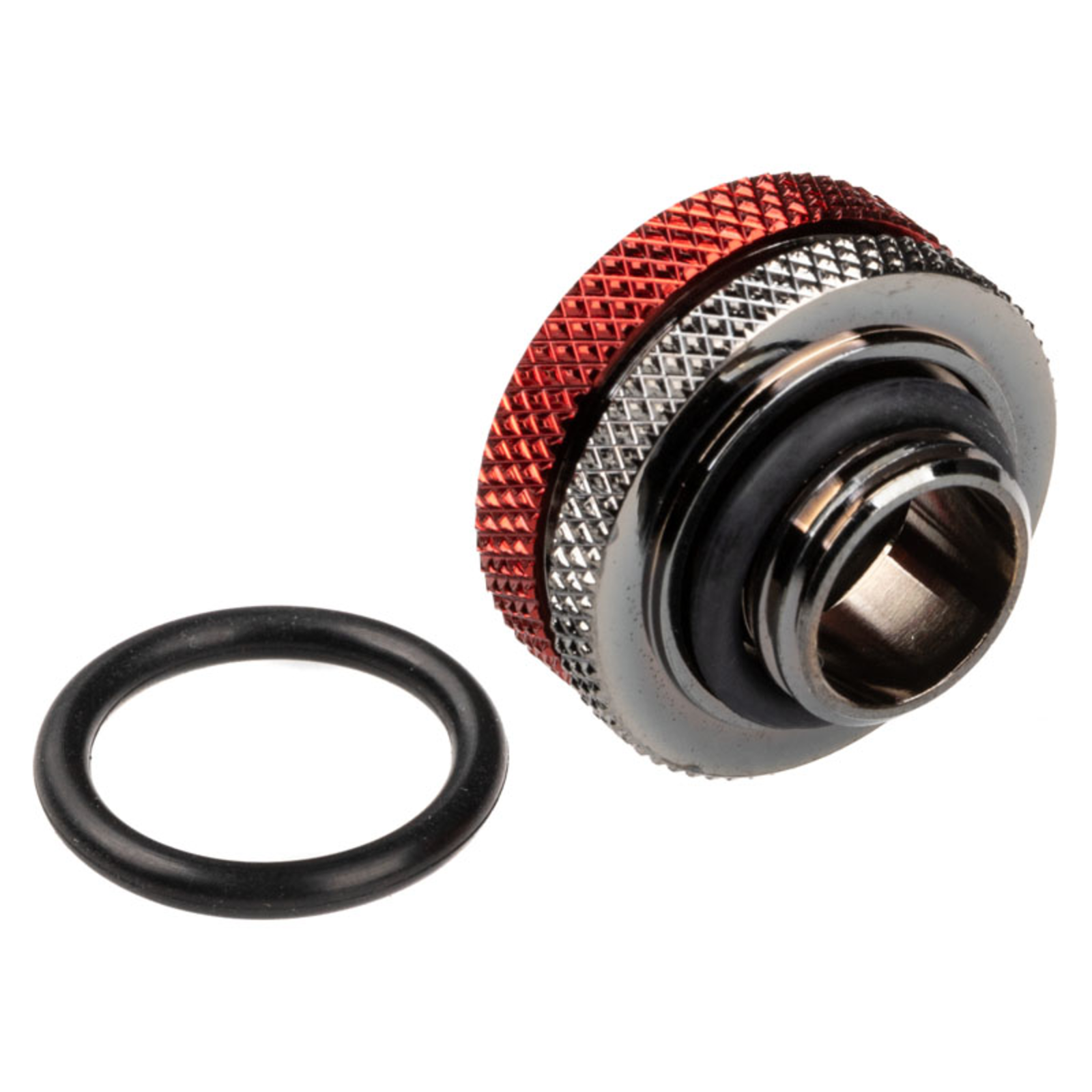 Bitspower Multi-Link Adapter Connection Straight G1/4 Inch AG to 16mm AD Hardtube Black