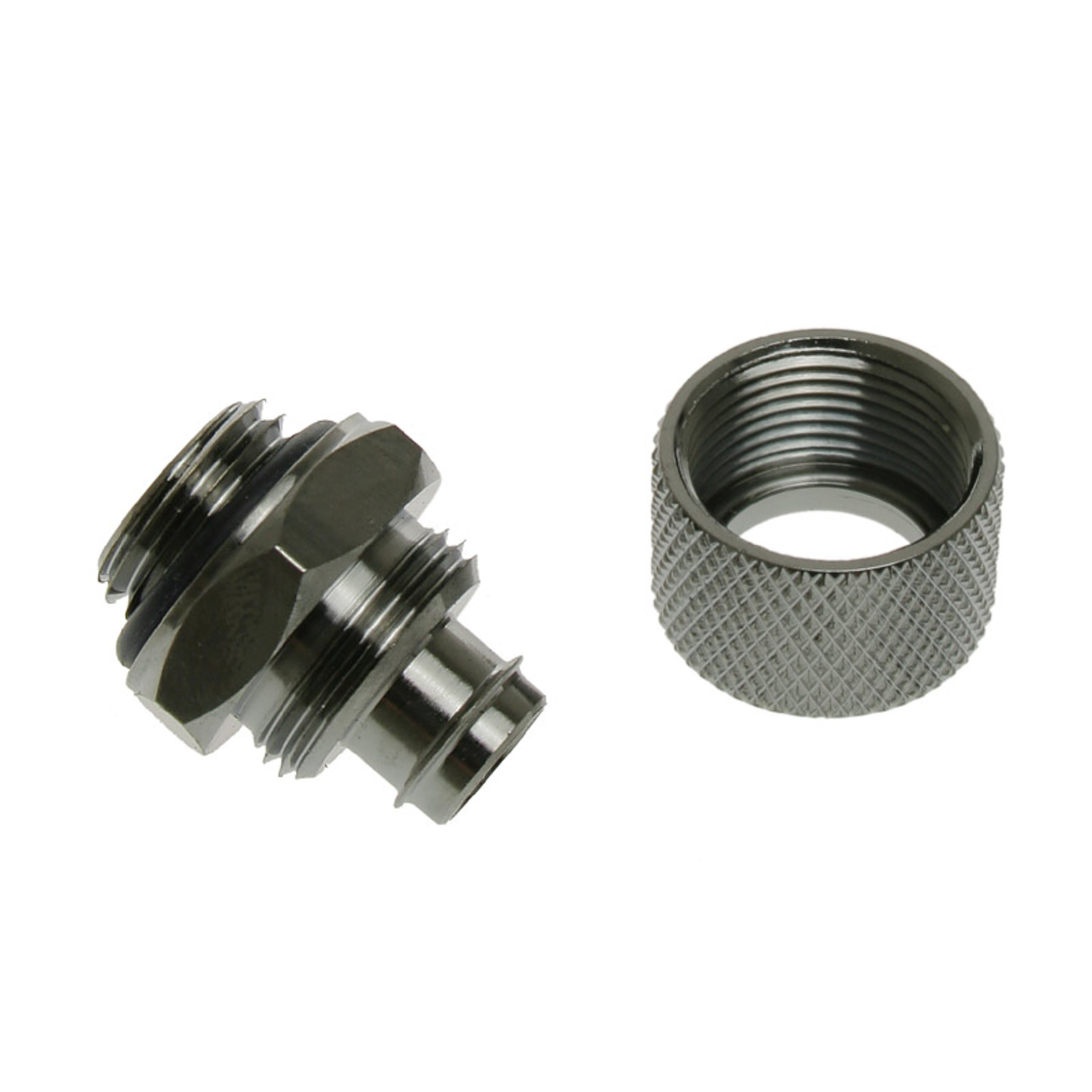Bitspower Connection Straight G1/4 Inch AG to 11/8mm Black Glossy