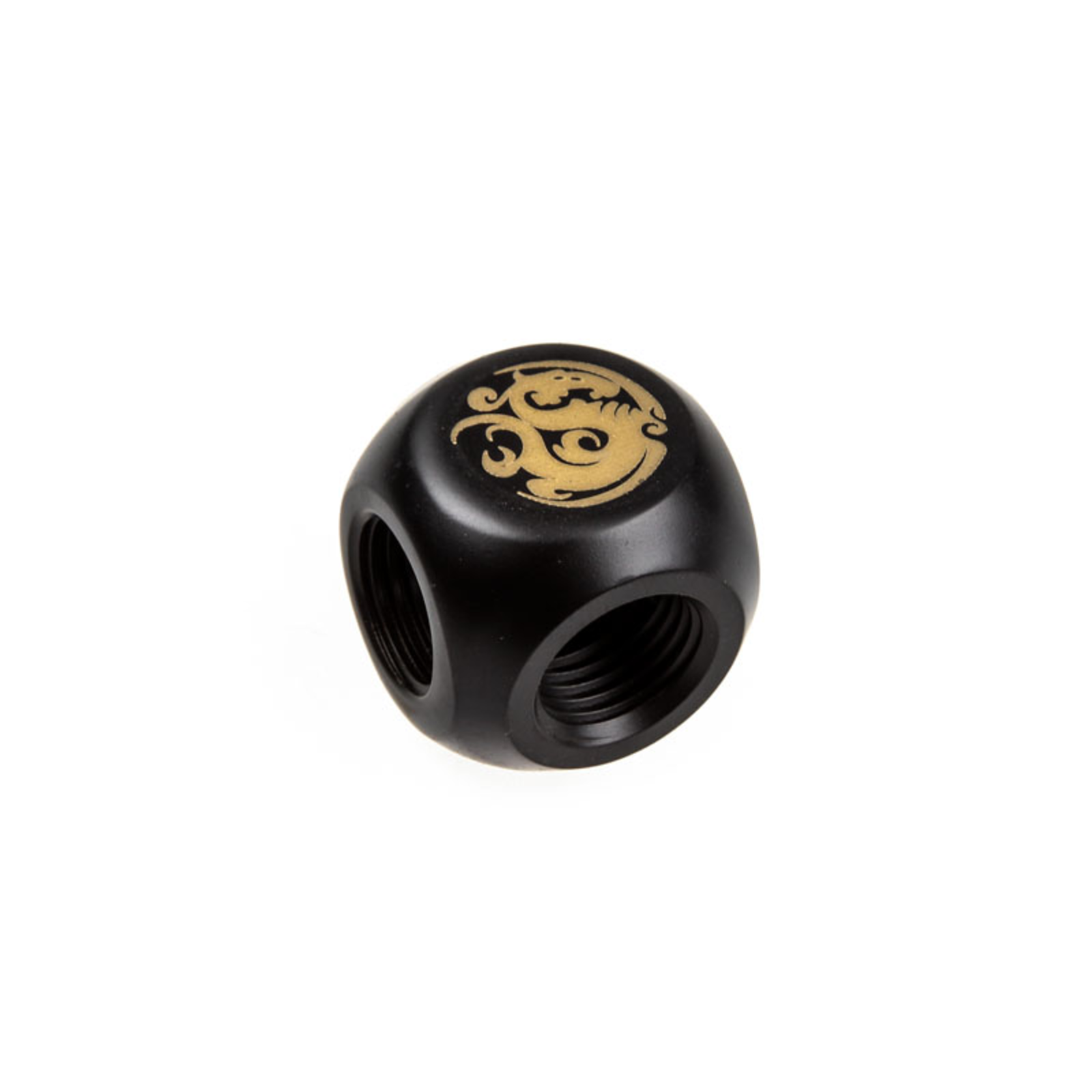 Bitspower Adapter T-splitter 3x G1/4 Inch IG Carbon Black