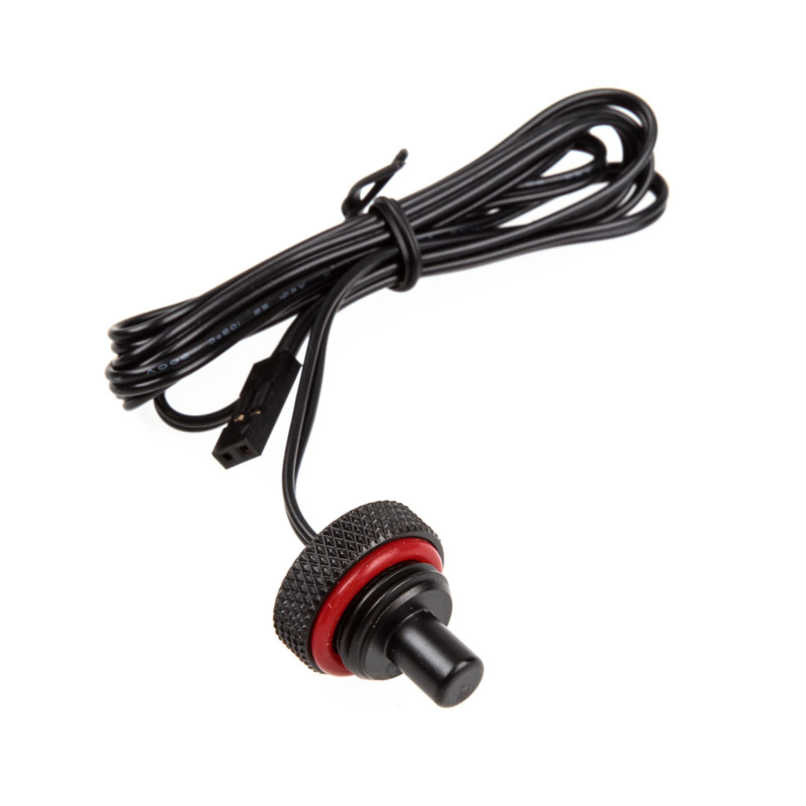 Bitspower Sealing Plug with Temperature Sensor G1/4 Inch IG 90cm Carbon Black
