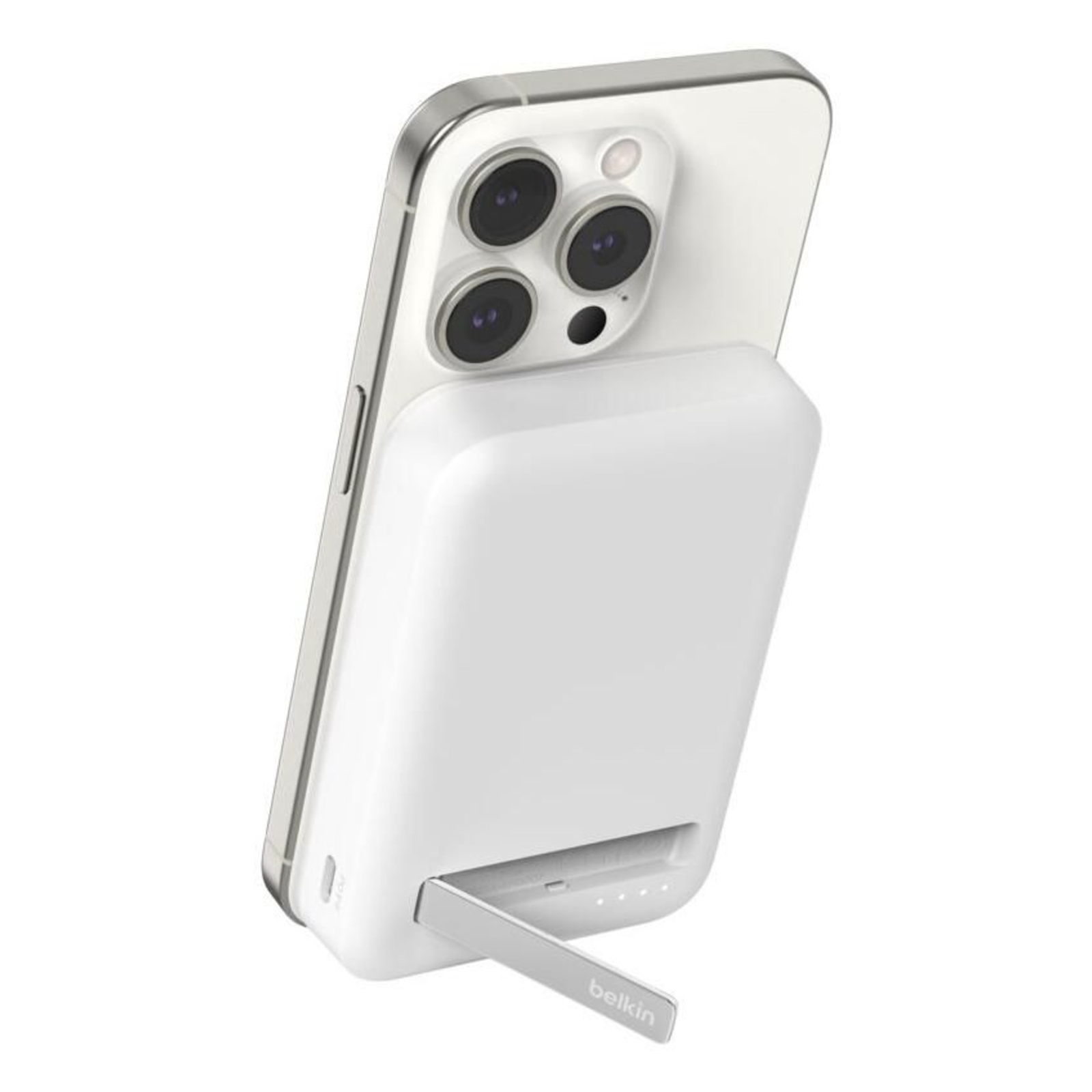 Belkin Powerbank with Stand 8000mAh Qi2 MagSafe White