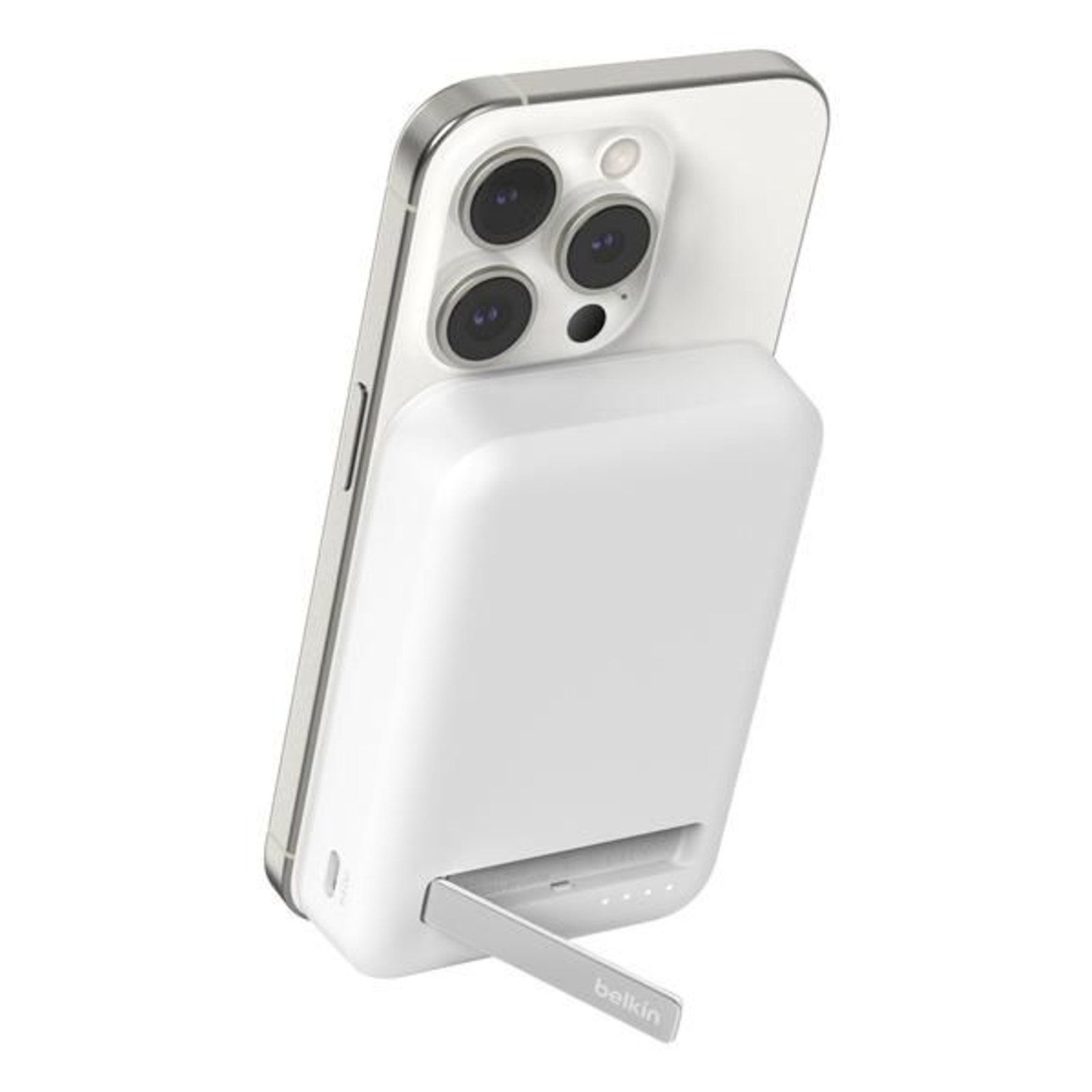 Belkin Powerbank with Stand 10000mAh Qi2 MagSafe White