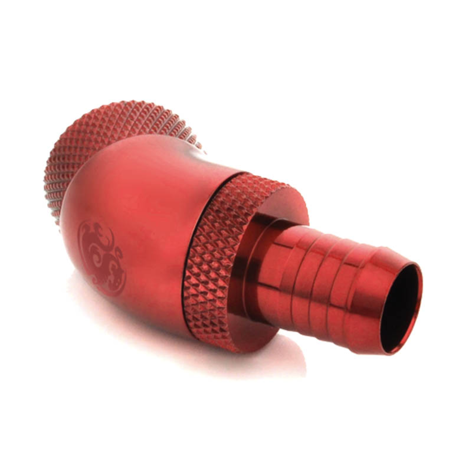 Bitspower Connection 45 Degree G1/4 Inch AG to 10mm ID redatable Red