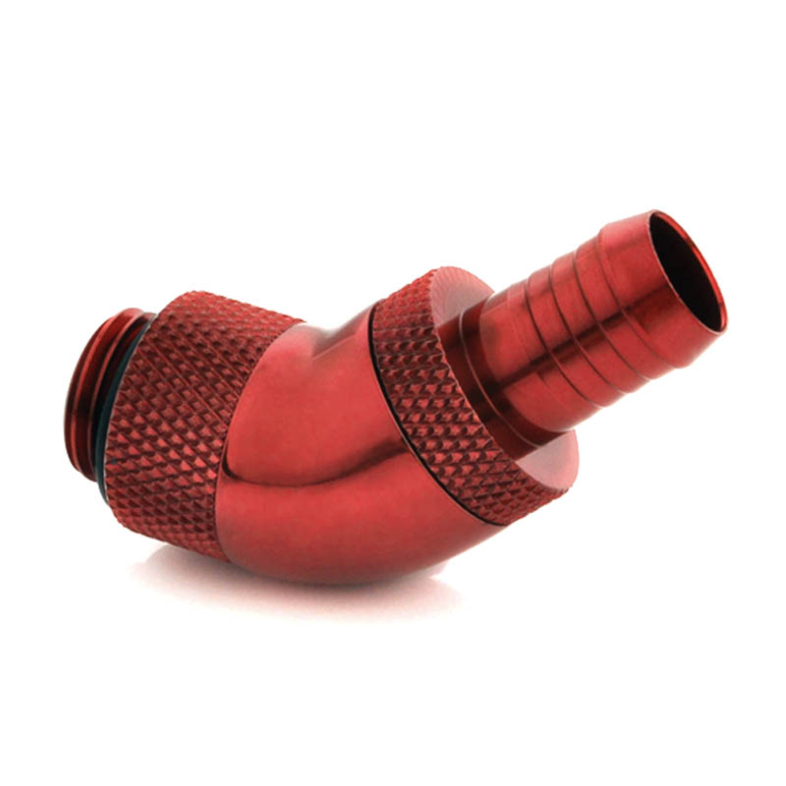 Bitspower Connection 45 Degree G1/4 Inch AG to 10mm ID redatable Red